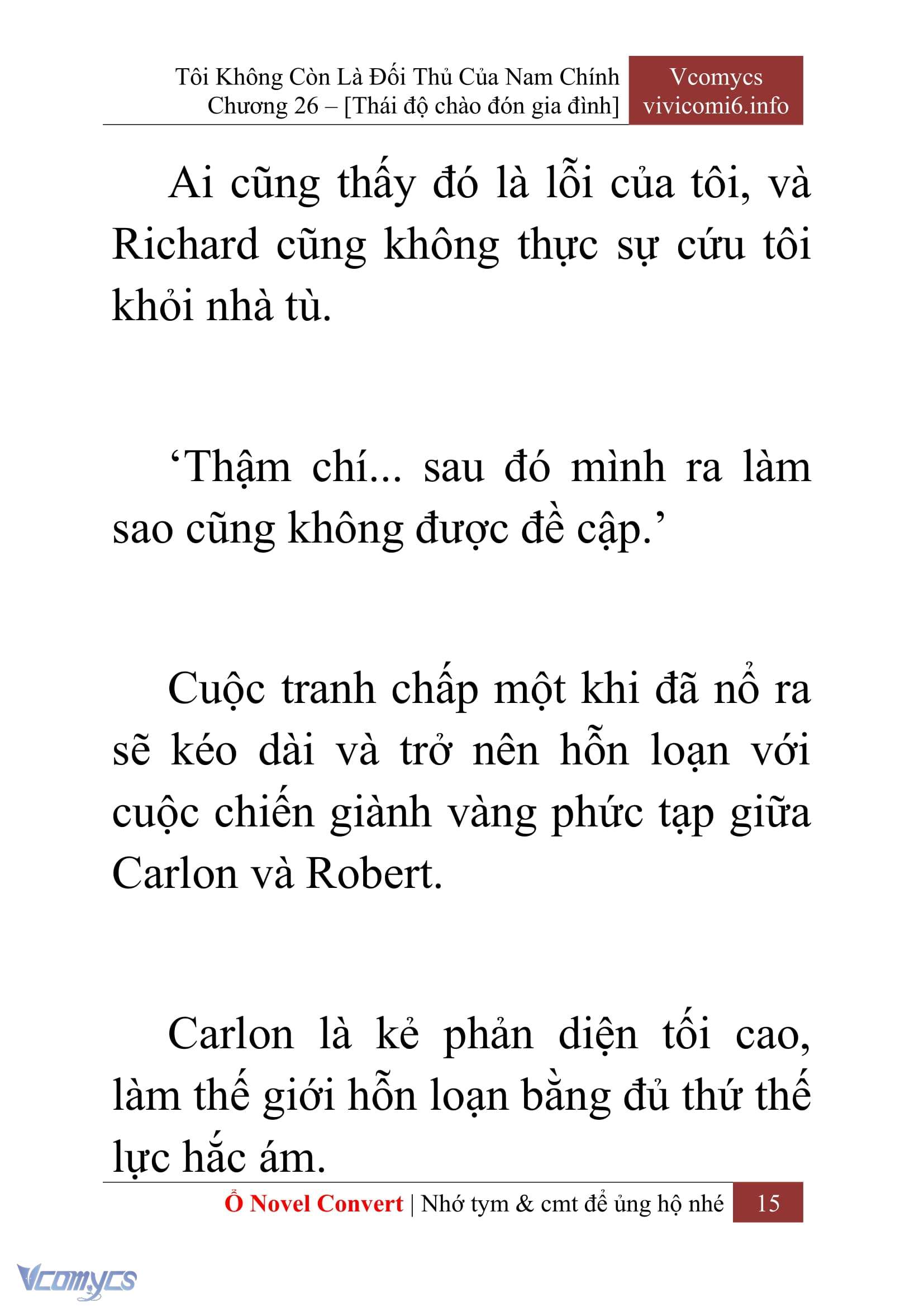 [Novel] Tôi Không Còn Là Đối Thủ Của Nam Chính Chapter  26 - 17