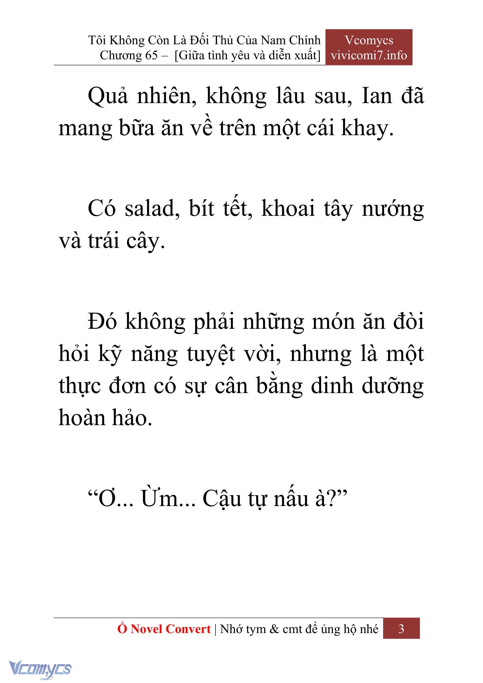 [Novel] Tôi Không Còn Là Đối Thủ Của Nam Chính Chapter  65 - 5