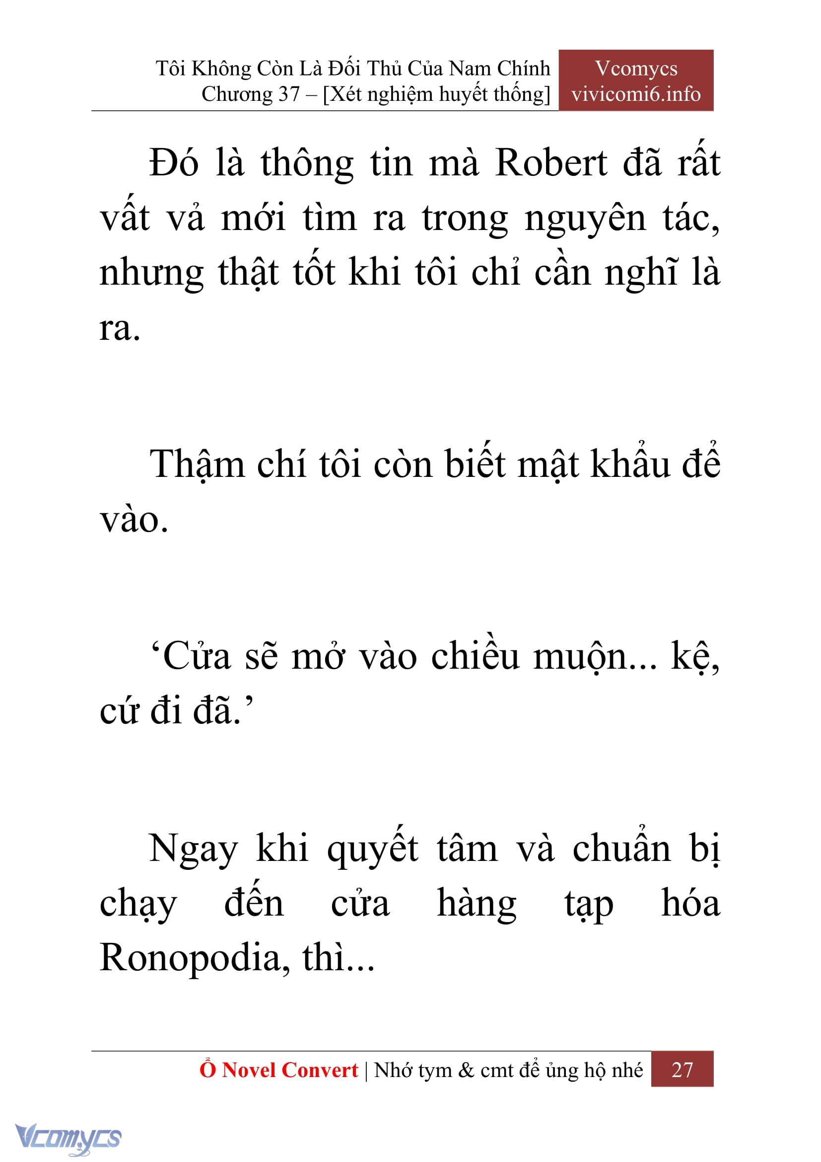 [Novel] Tôi Không Còn Là Đối Thủ Của Nam Chính Chapter  37 - 29