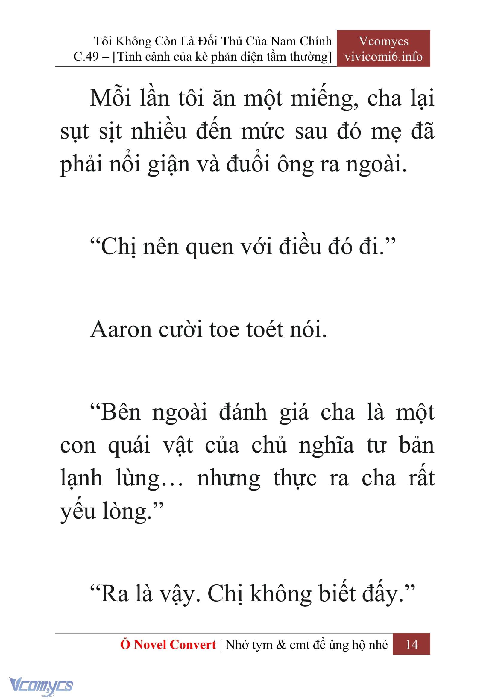[Novel] Tôi Không Còn Là Đối Thủ Của Nam Chính Chapter  49 - 16