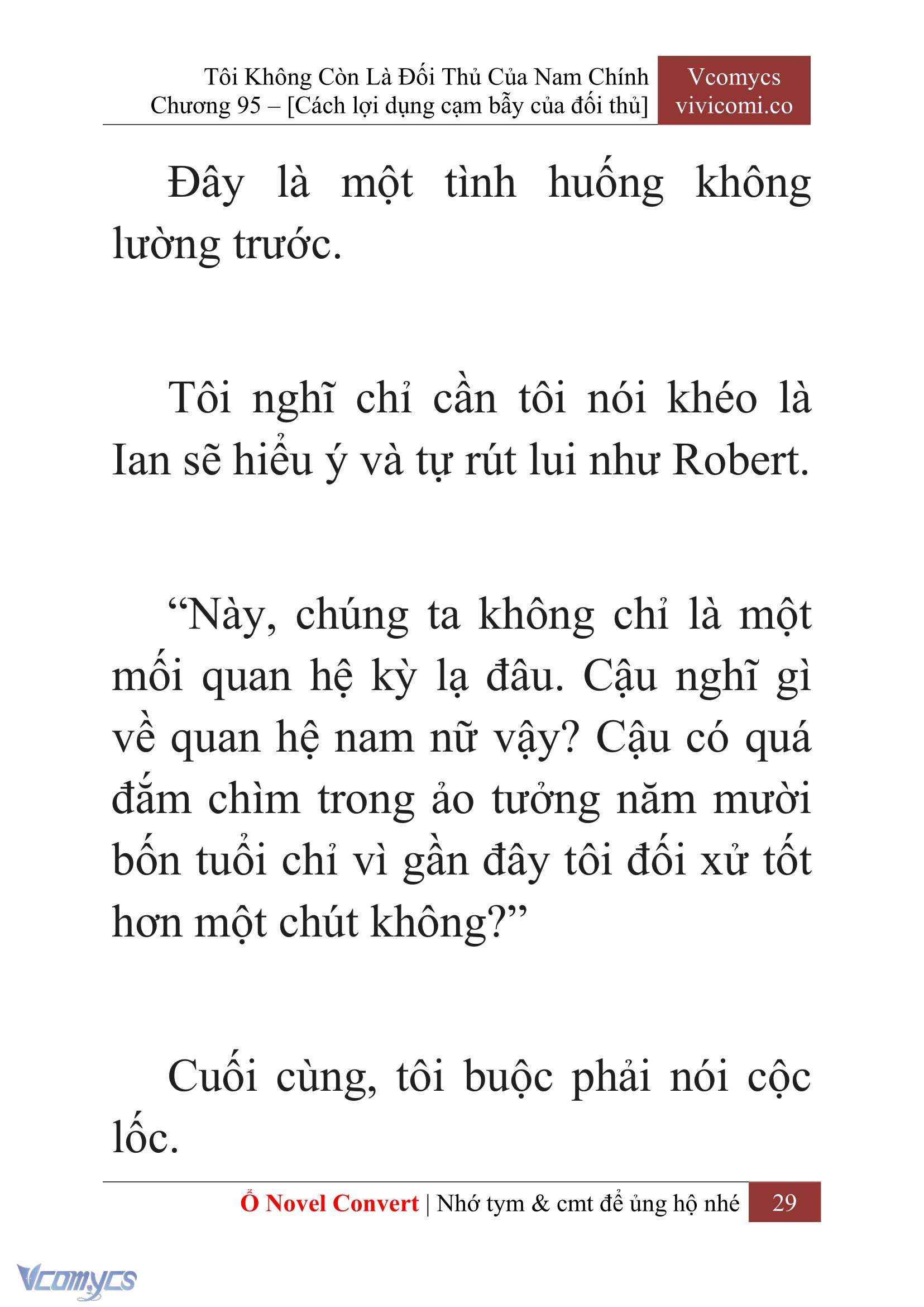 [Novel] Tôi Không Còn Là Đối Thủ Của Nam Chính Chapter  95 - 31