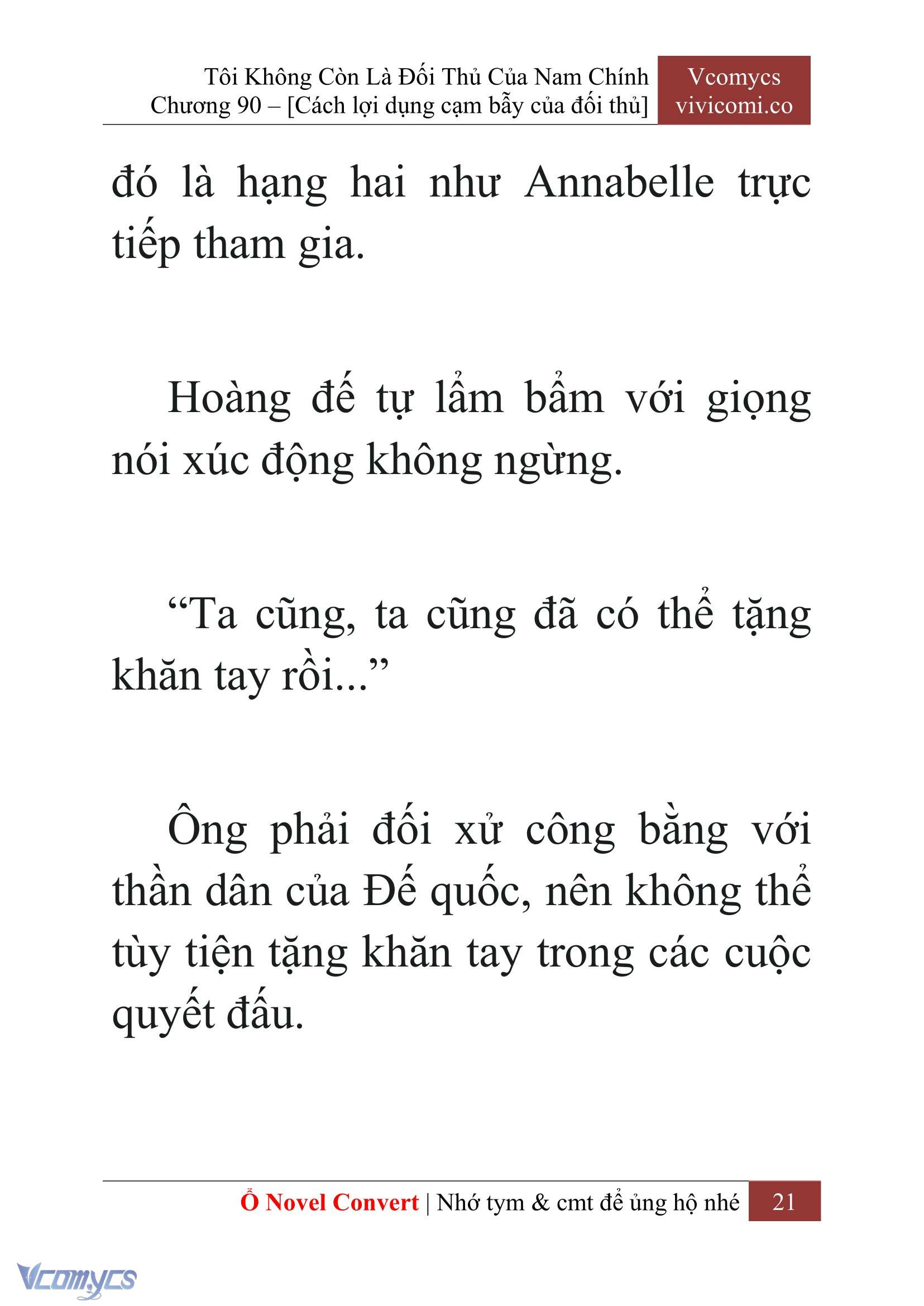 [Novel] Tôi Không Còn Là Đối Thủ Của Nam Chính Chapter  90 - 23