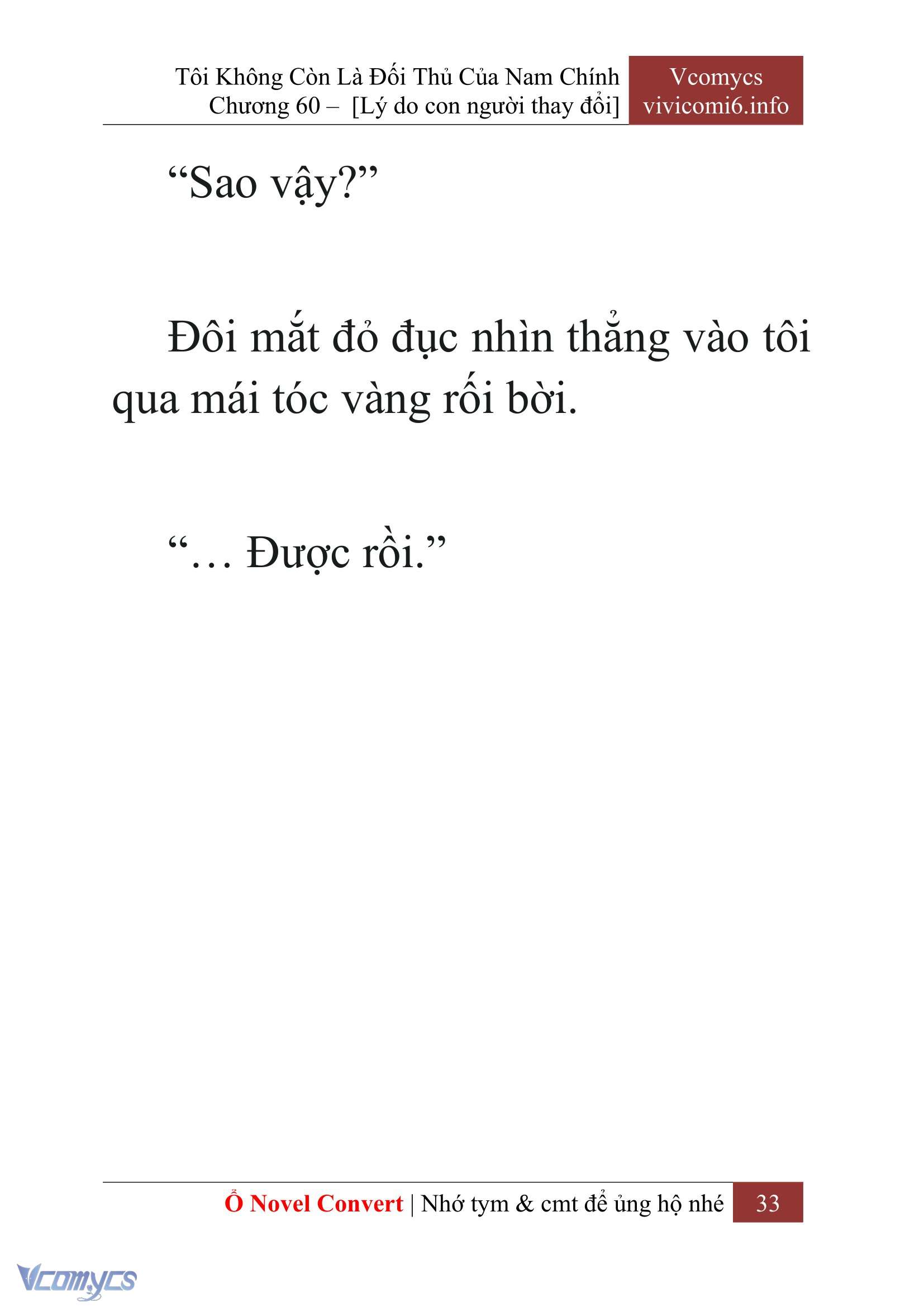 [Novel] Tôi Không Còn Là Đối Thủ Của Nam Chính Chapter  60 - 35