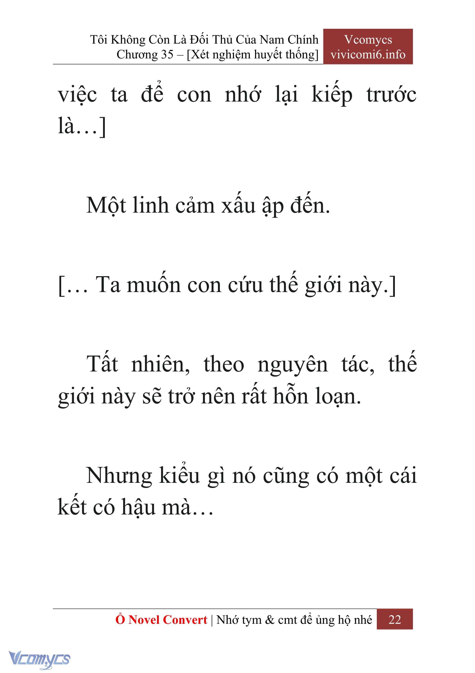 [Novel] Tôi Không Còn Là Đối Thủ Của Nam Chính Chapter  35 - 24