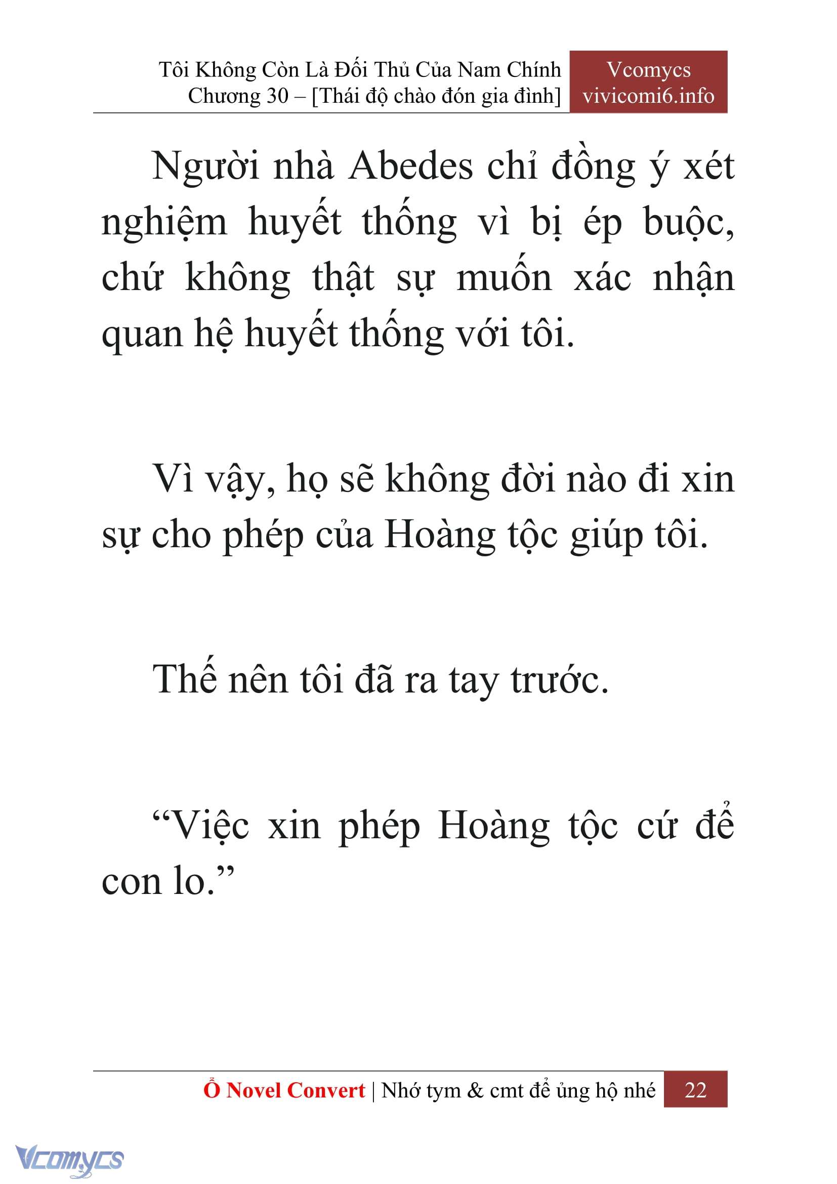 [Novel] Tôi Không Còn Là Đối Thủ Của Nam Chính Chapter  30 - 24