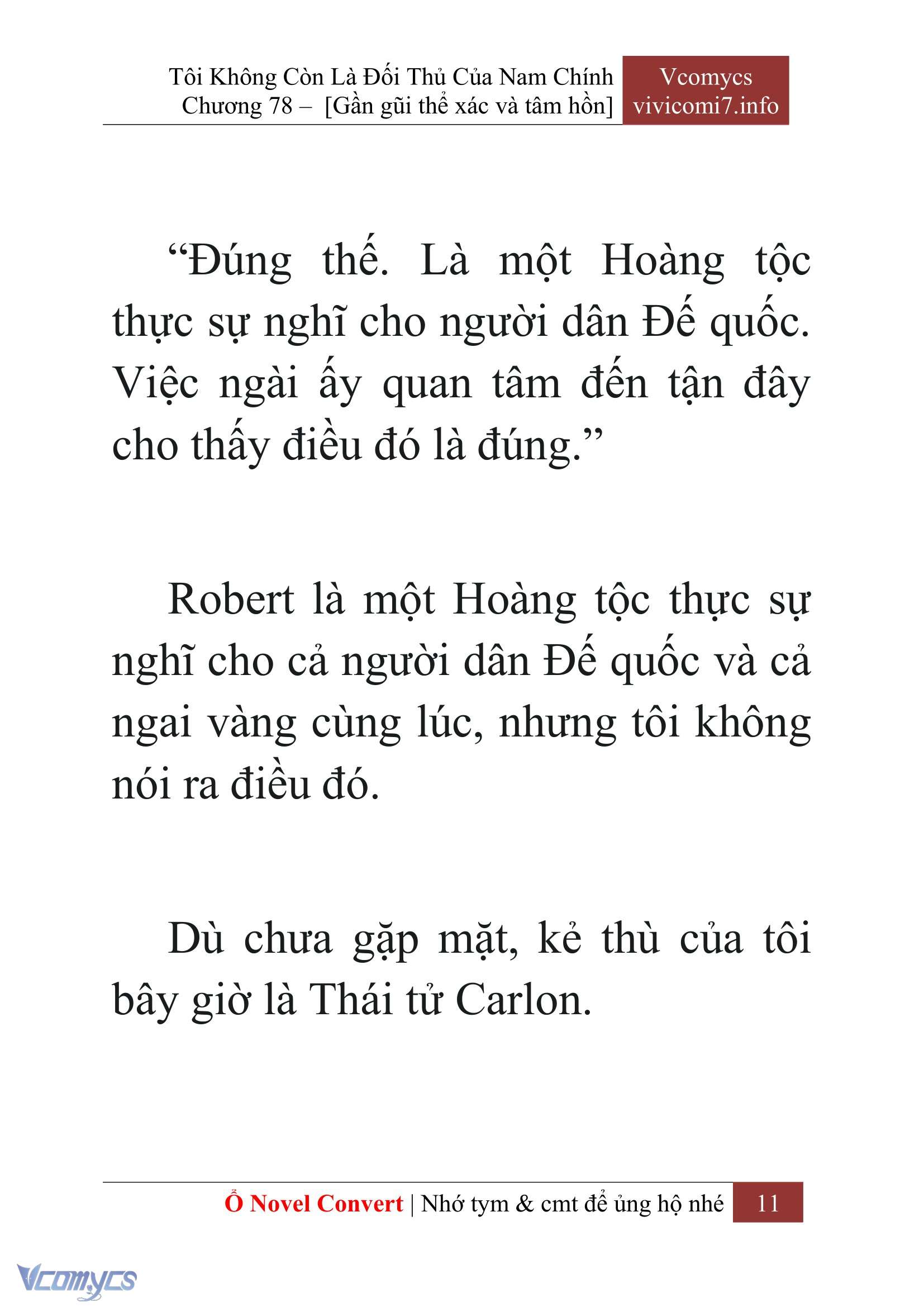 [Novel] Tôi Không Còn Là Đối Thủ Của Nam Chính Chapter  78 - 13