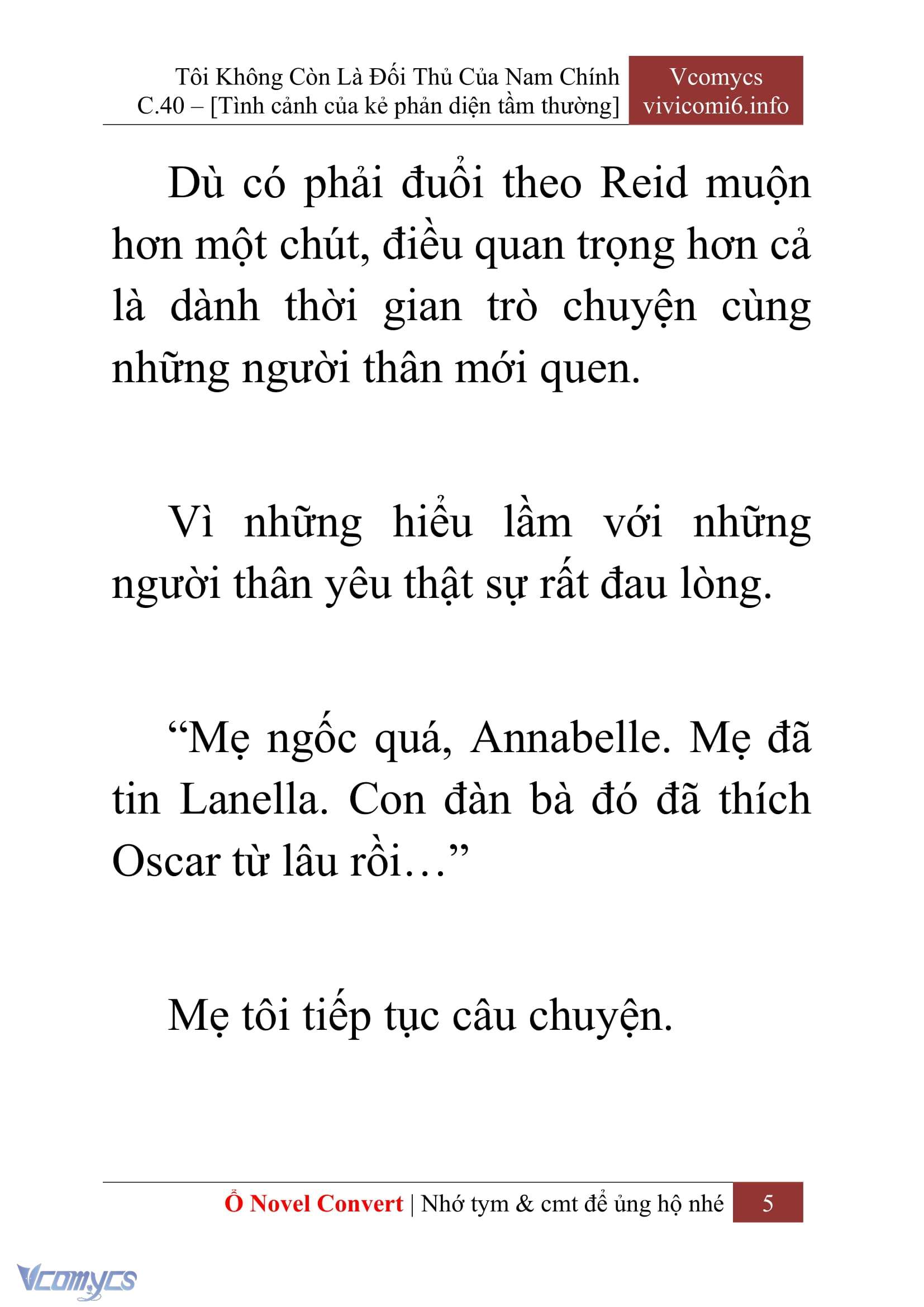 [Novel] Tôi Không Còn Là Đối Thủ Của Nam Chính Chapter  40 - 7