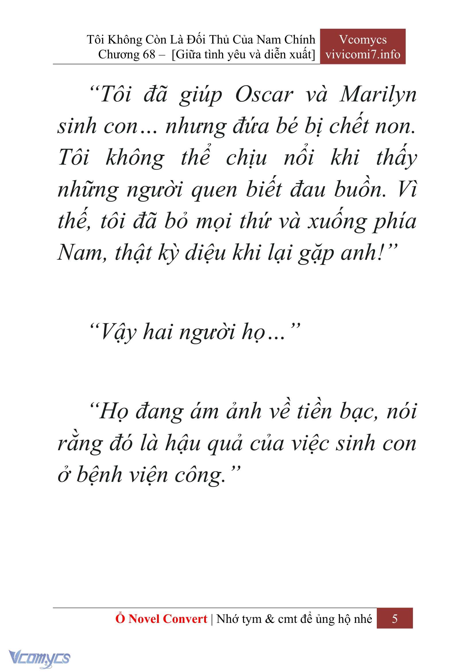 [Novel] Tôi Không Còn Là Đối Thủ Của Nam Chính Chapter  68 - 7
