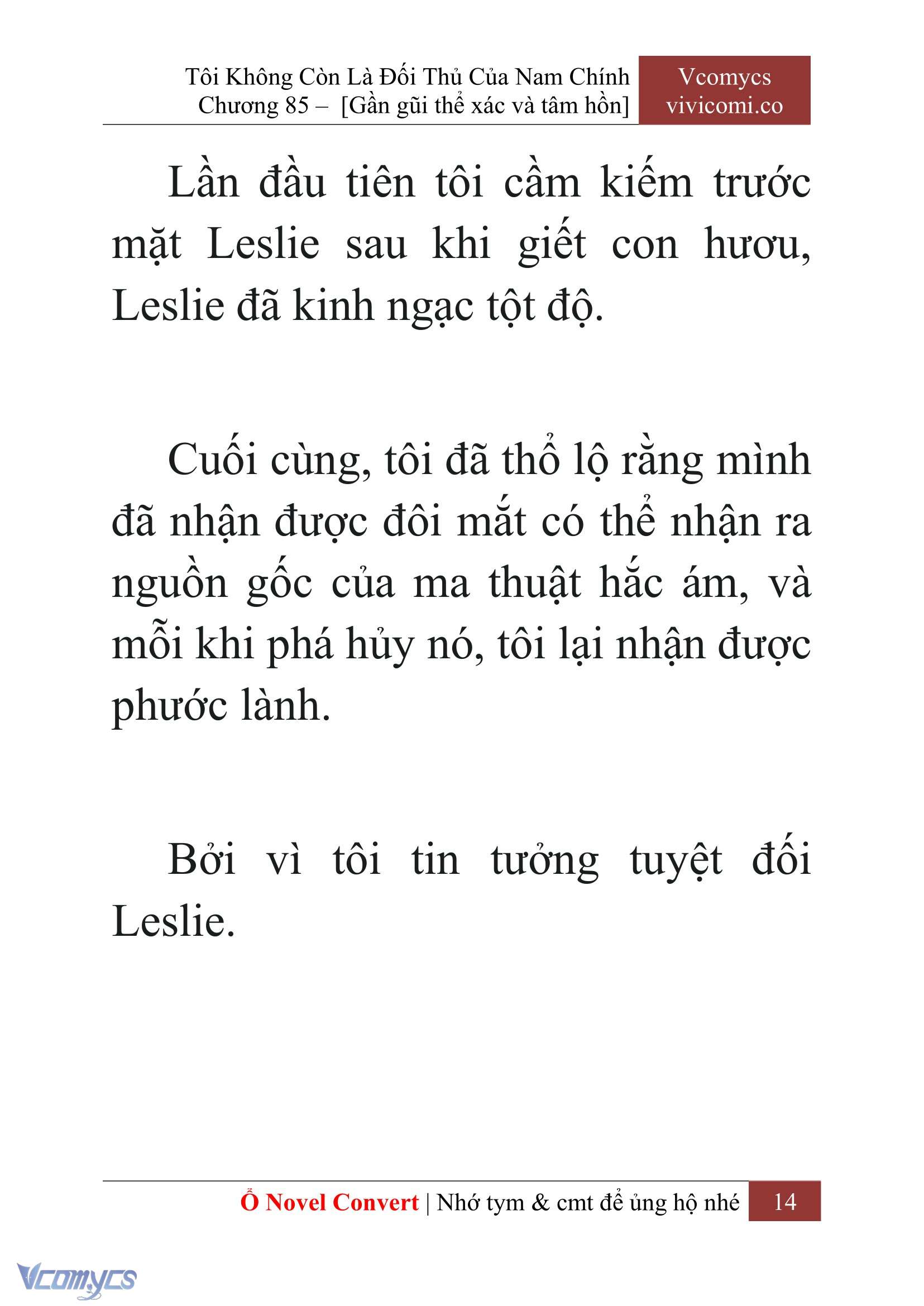 [Novel] Tôi Không Còn Là Đối Thủ Của Nam Chính Chapter  85 - 16