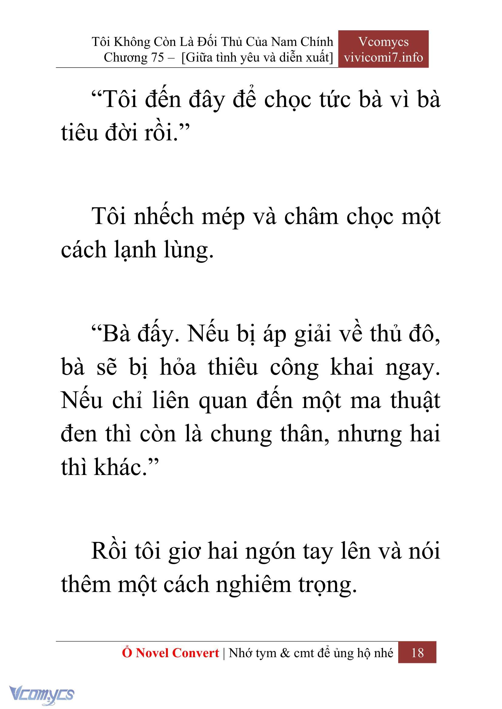 [Novel] Tôi Không Còn Là Đối Thủ Của Nam Chính Chapter  75 - 20