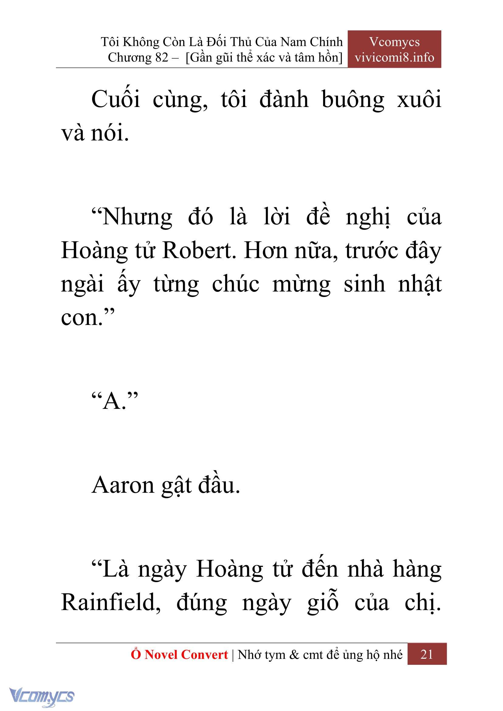 [Novel] Tôi Không Còn Là Đối Thủ Của Nam Chính Chapter  82 - 23