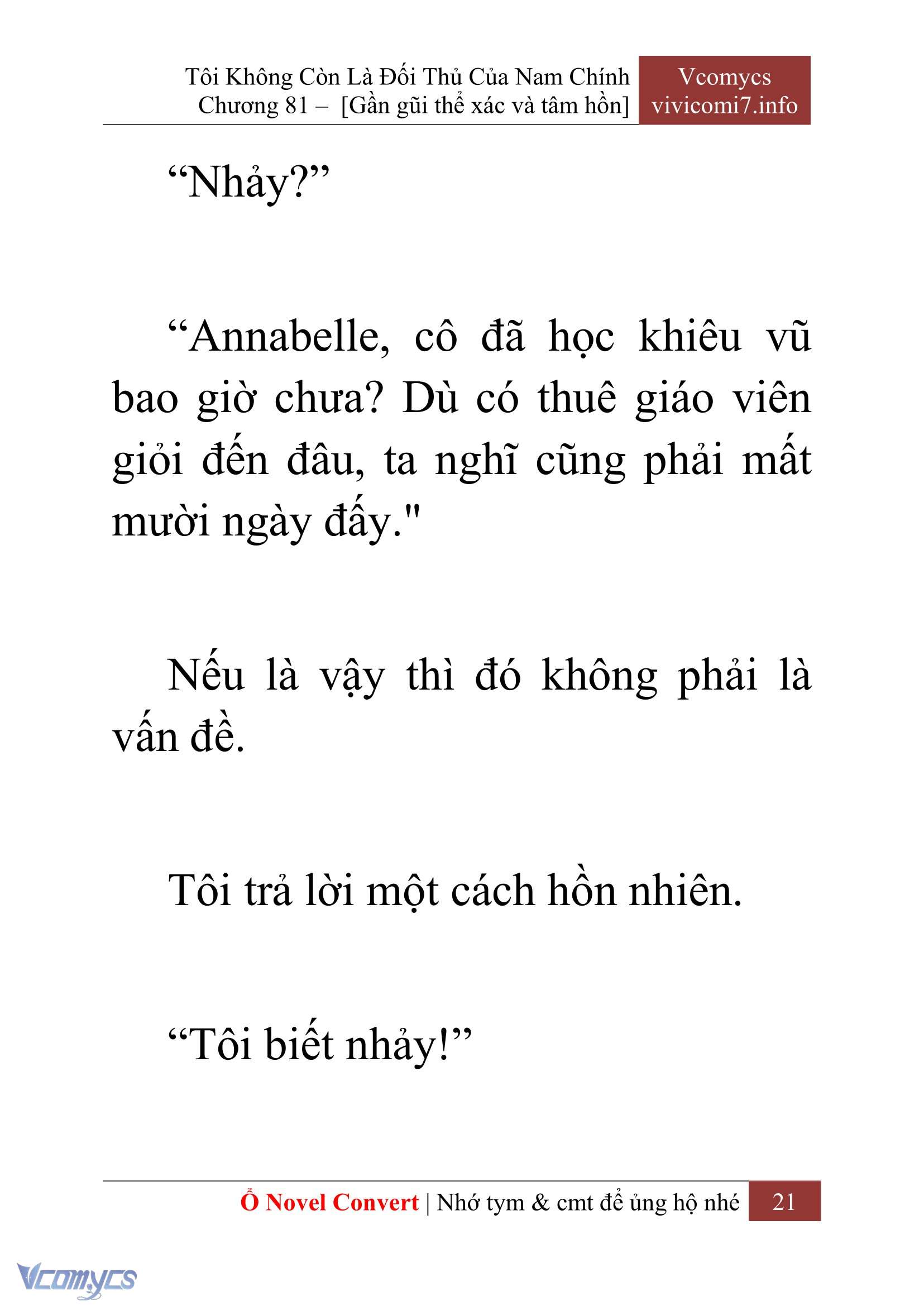 [Novel] Tôi Không Còn Là Đối Thủ Của Nam Chính Chapter  81 - 23