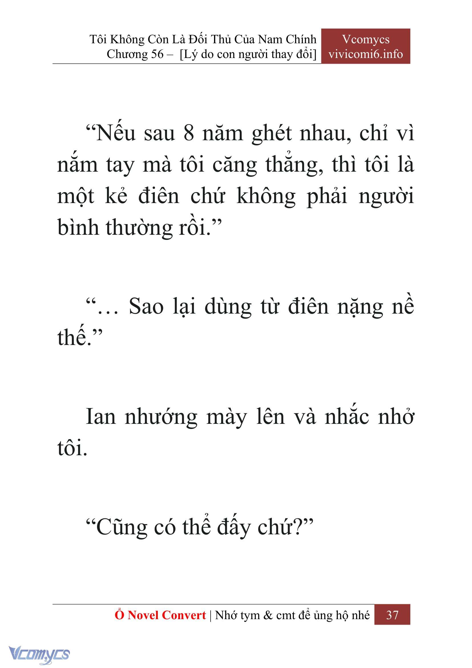 [Novel] Tôi Không Còn Là Đối Thủ Của Nam Chính Chapter  56 - 39