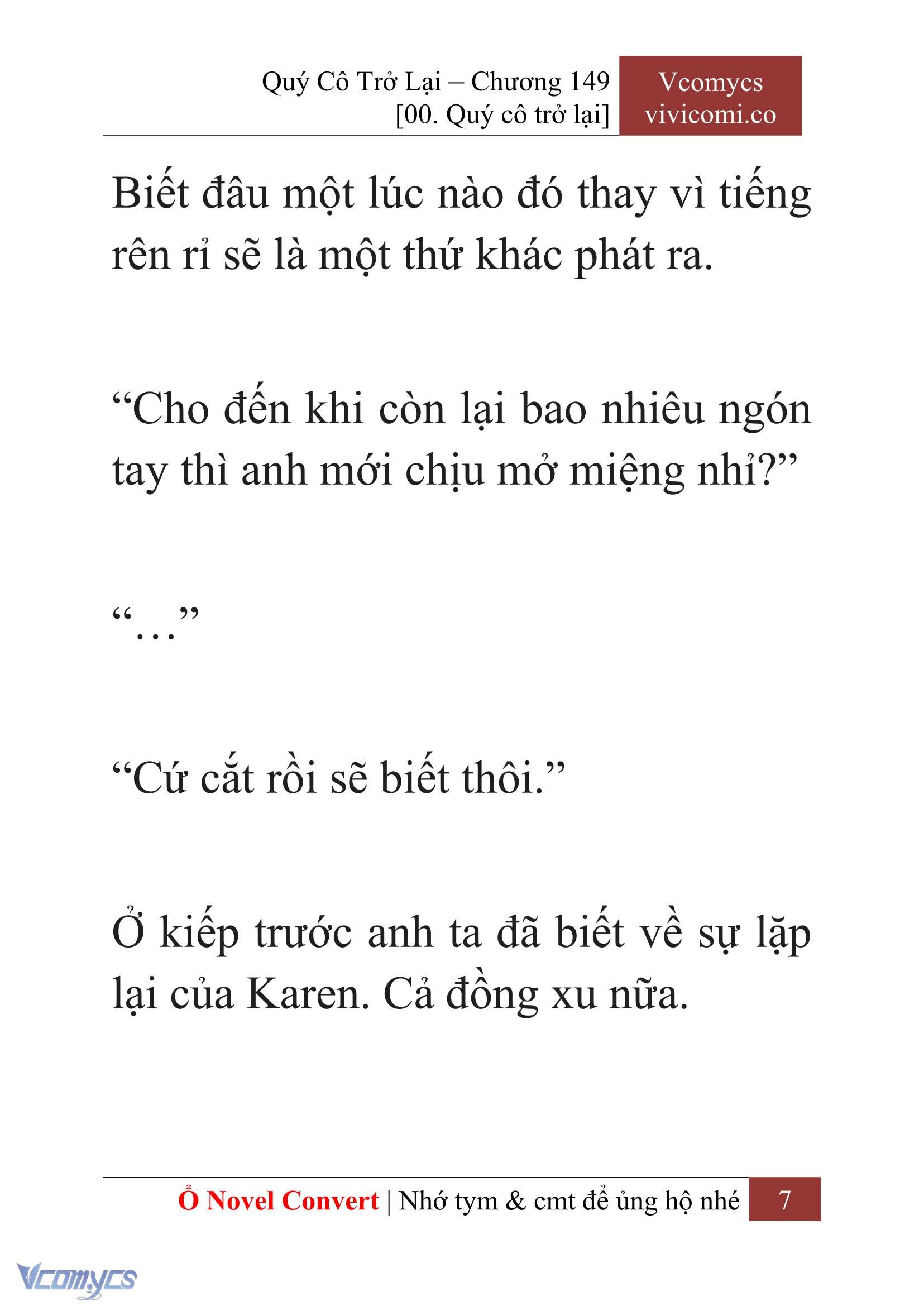 [Novel] Quý Cô Trở Lại Chapter  149 - 9