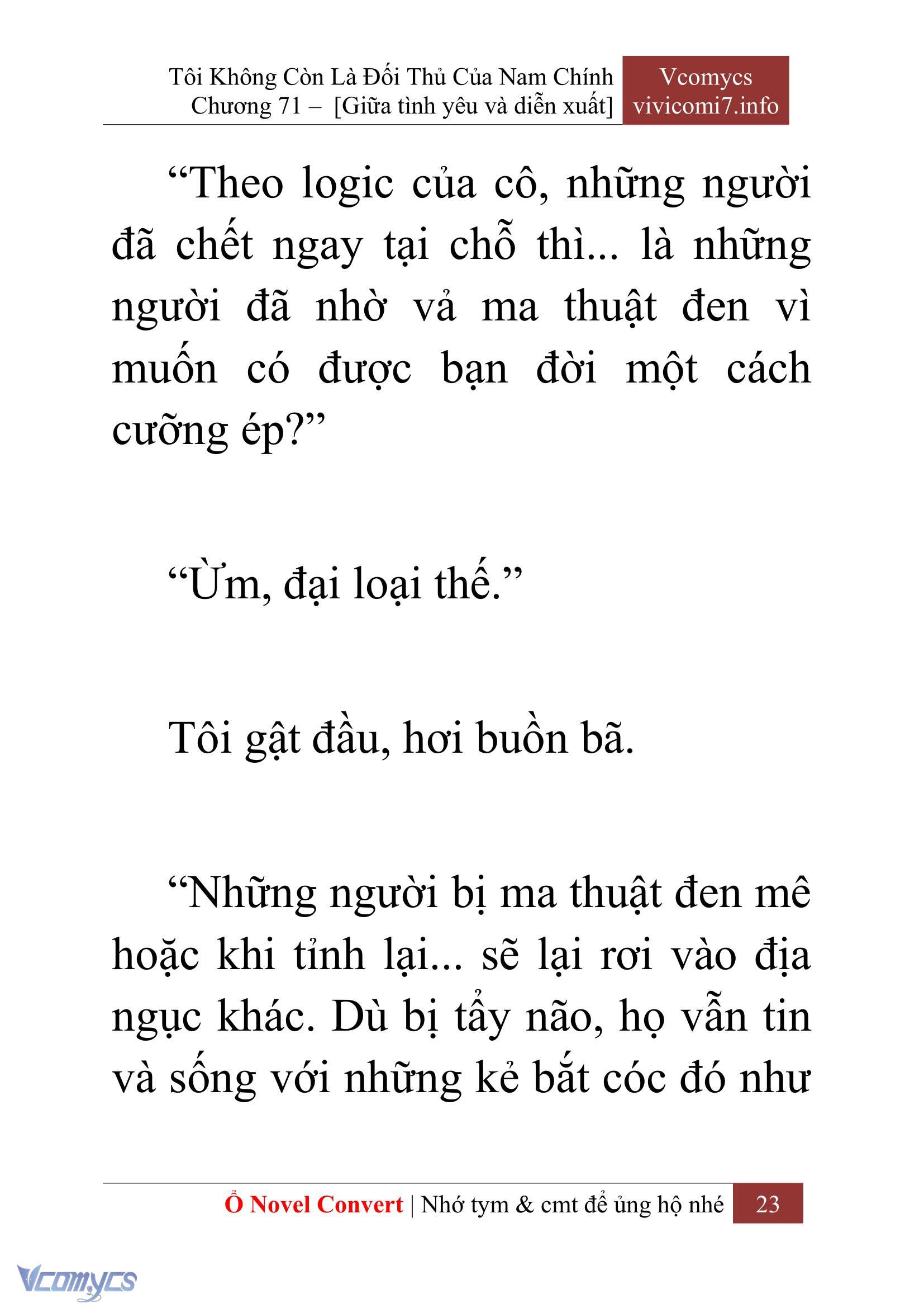 [Novel] Tôi Không Còn Là Đối Thủ Của Nam Chính Chapter  71 - 25