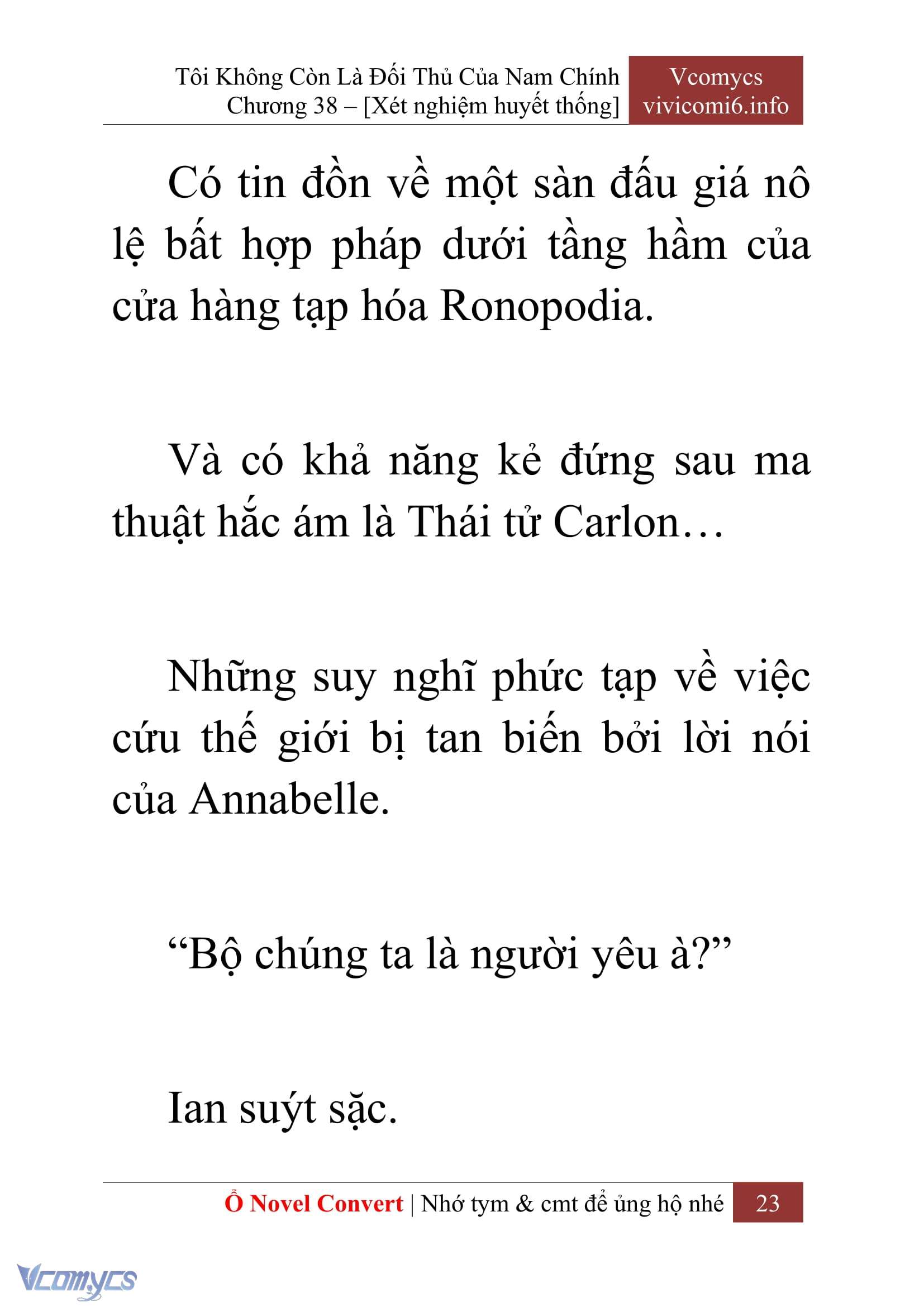 [Novel] Tôi Không Còn Là Đối Thủ Của Nam Chính Chapter  38 - 25