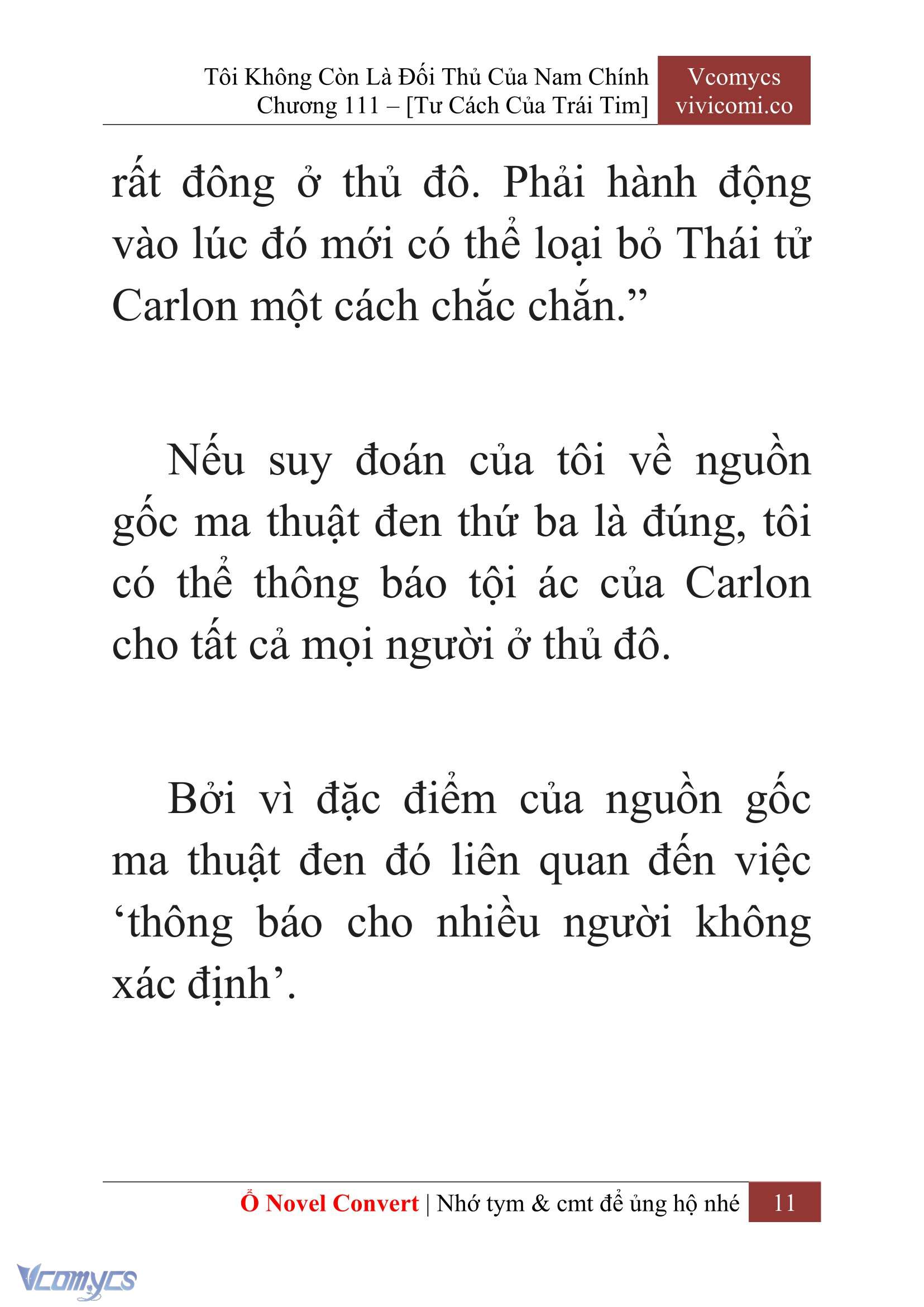 [Novel] Tôi Không Còn Là Đối Thủ Của Nam Chính Chapter  111 - 13