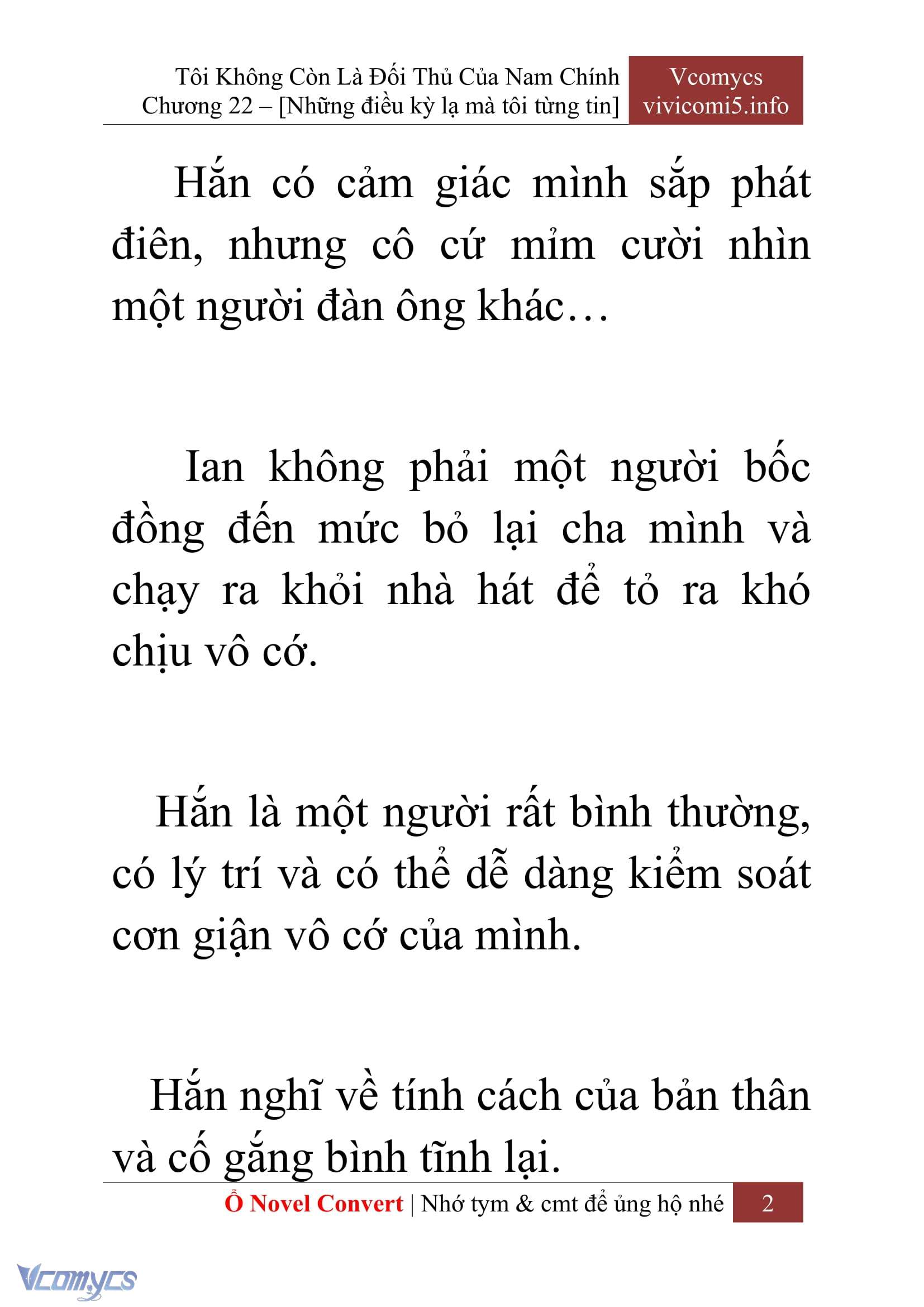 [Novel] Tôi Không Còn Là Đối Thủ Của Nam Chính Chapter  22 - 4