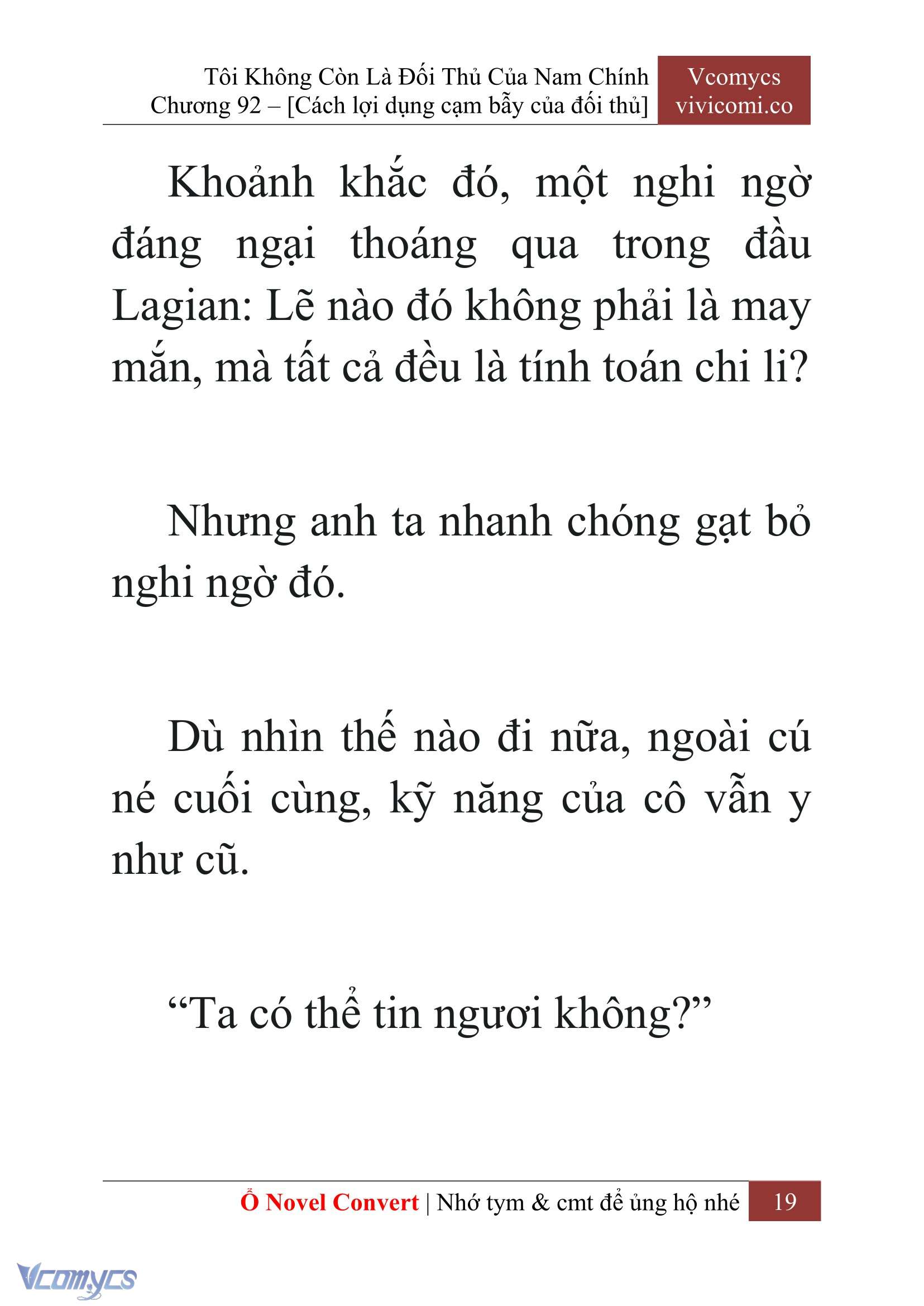 [Novel] Tôi Không Còn Là Đối Thủ Của Nam Chính Chapter  92 - 21