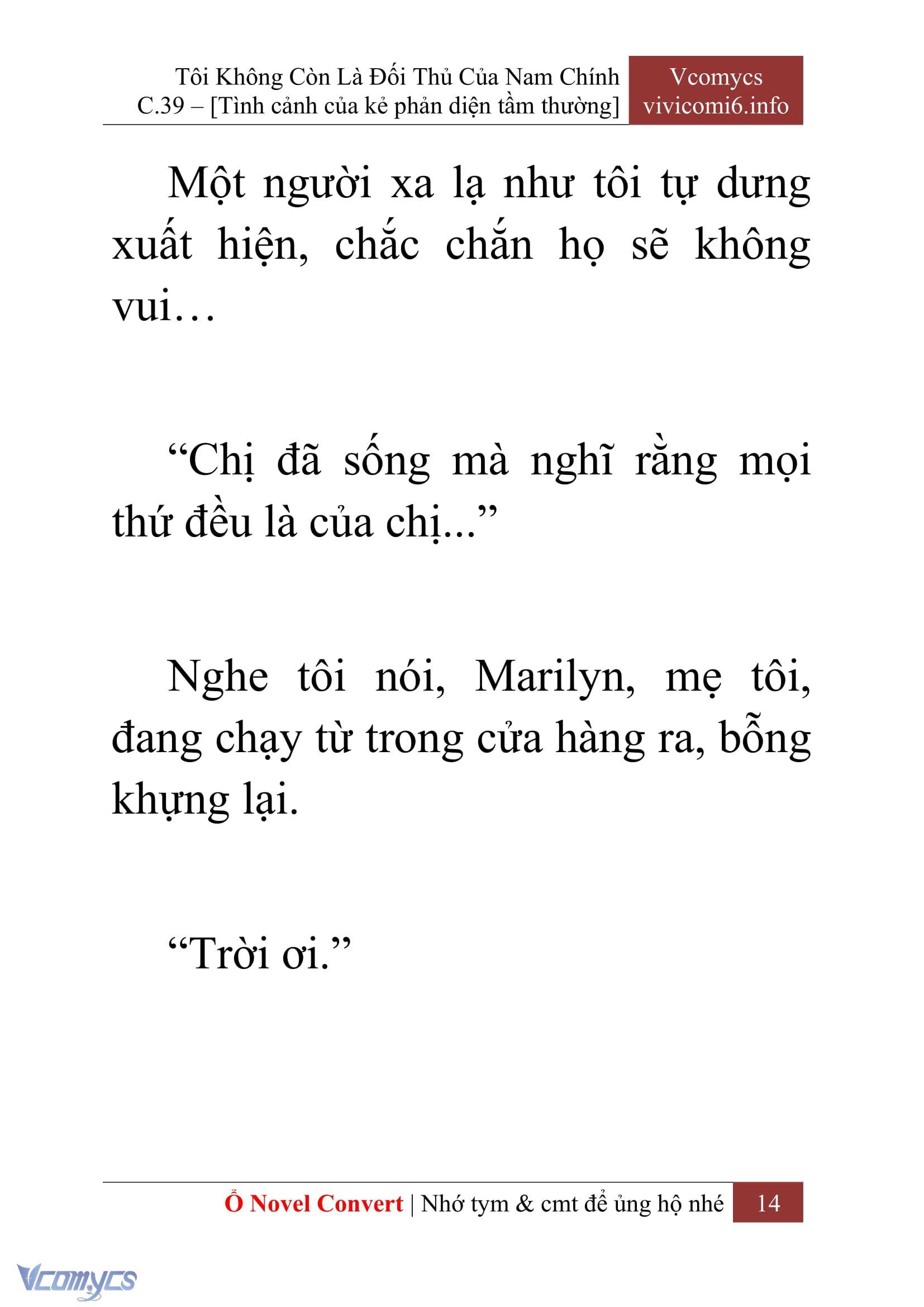 [Novel] Tôi Không Còn Là Đối Thủ Của Nam Chính Chapter  39 - 16