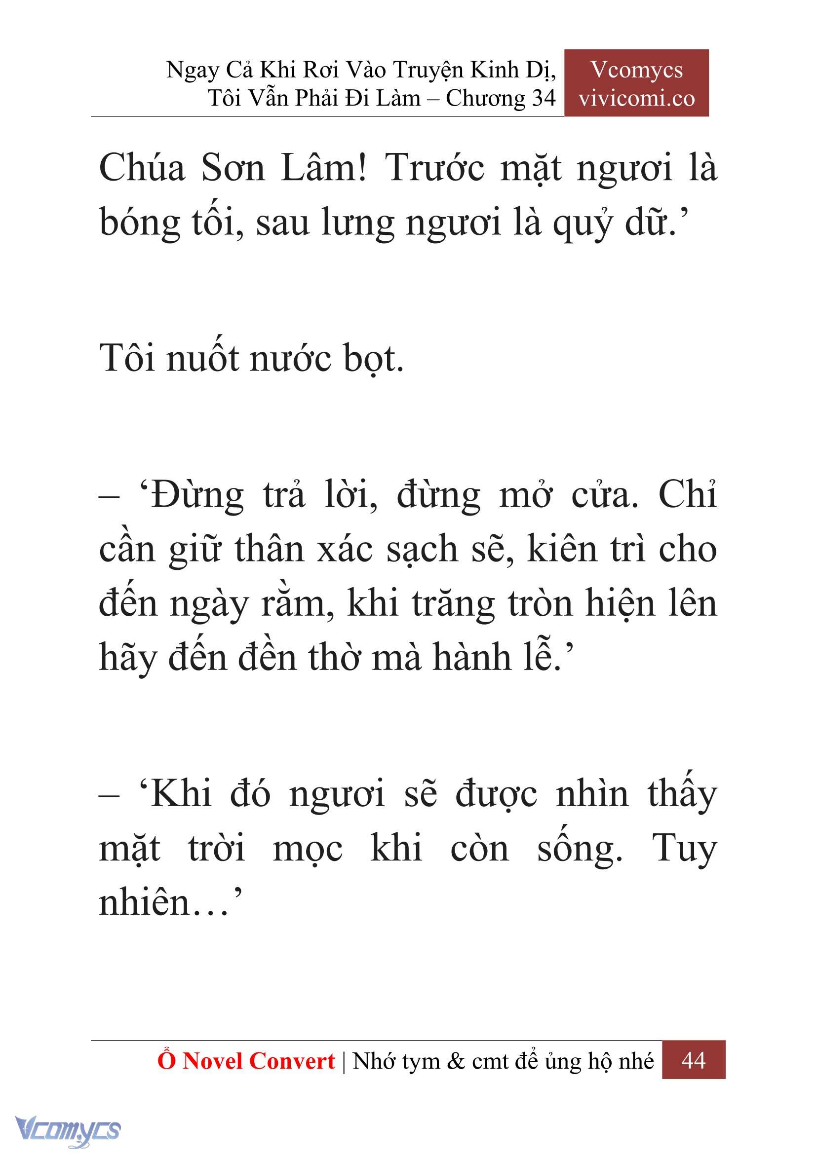 [Novel] Ngay Cả Khi Rơi Vào Truyện Kinh Dị, Tôi Vẫn Phải Đi Làm Chapter  34 - 46