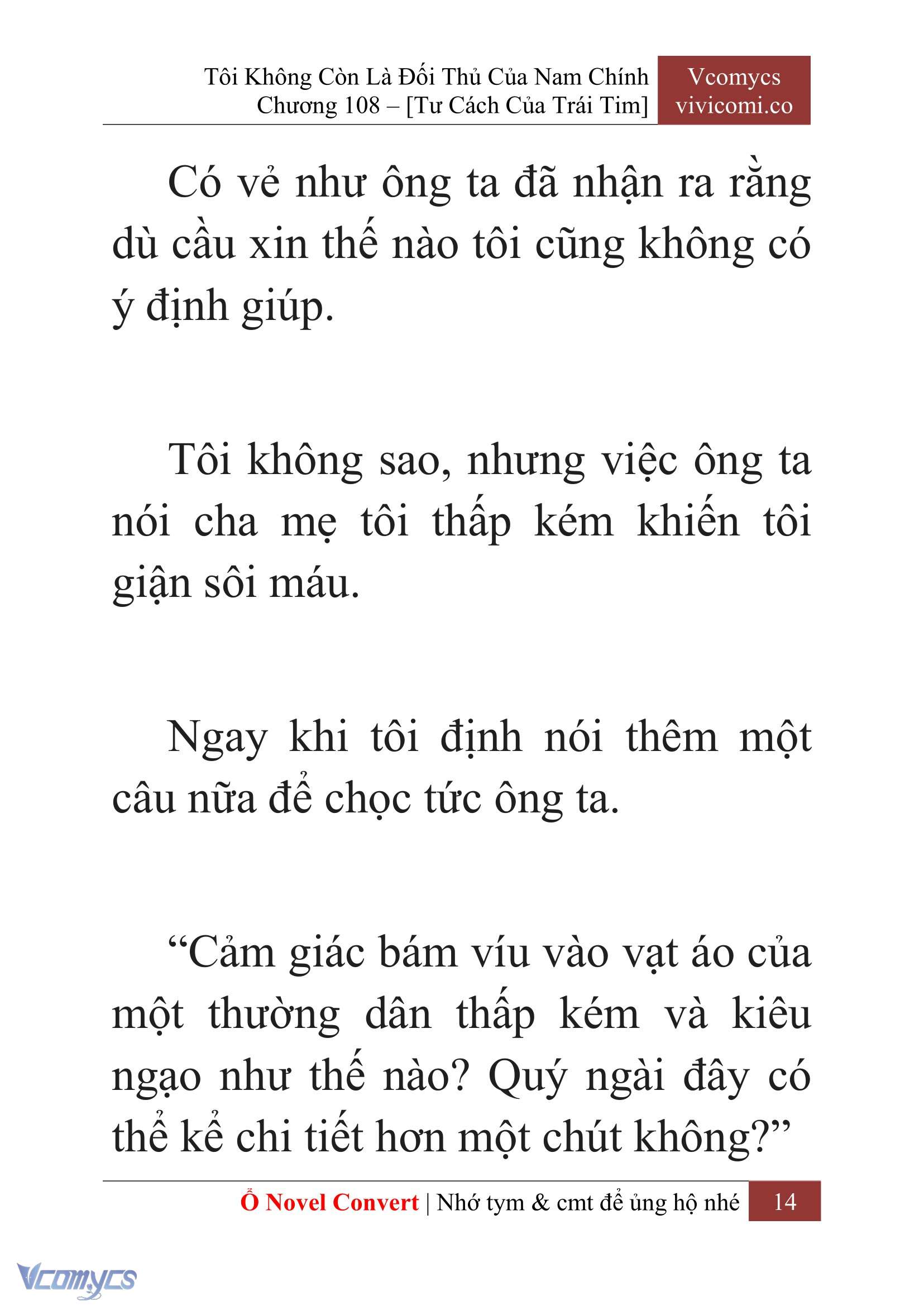 [Novel] Tôi Không Còn Là Đối Thủ Của Nam Chính Chapter  108 - 16