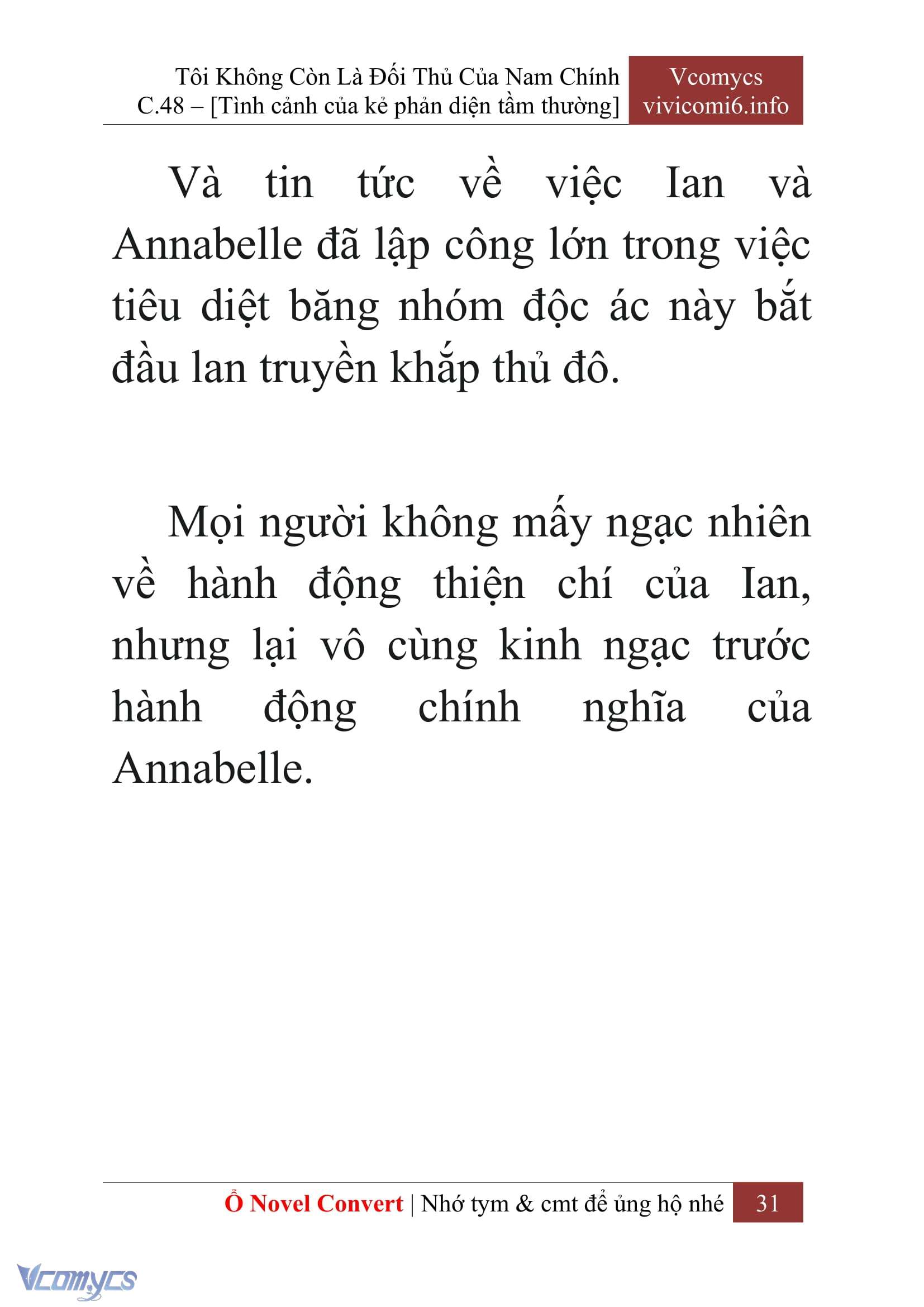 [Novel] Tôi Không Còn Là Đối Thủ Của Nam Chính Chapter  48 - 33