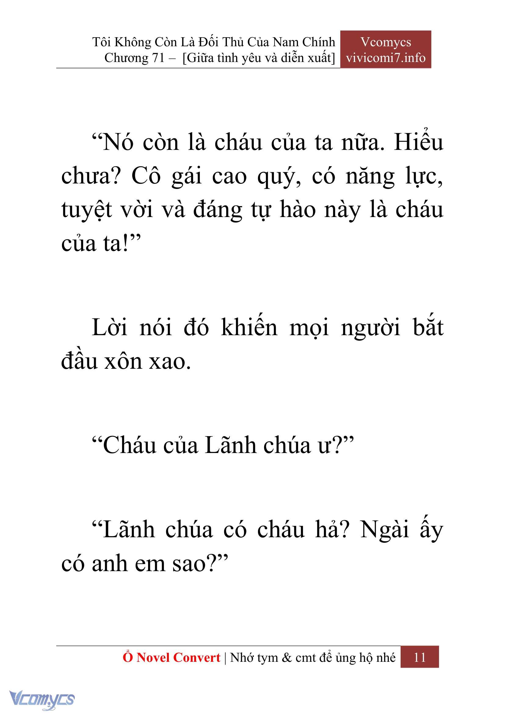 [Novel] Tôi Không Còn Là Đối Thủ Của Nam Chính Chapter  71 - 13