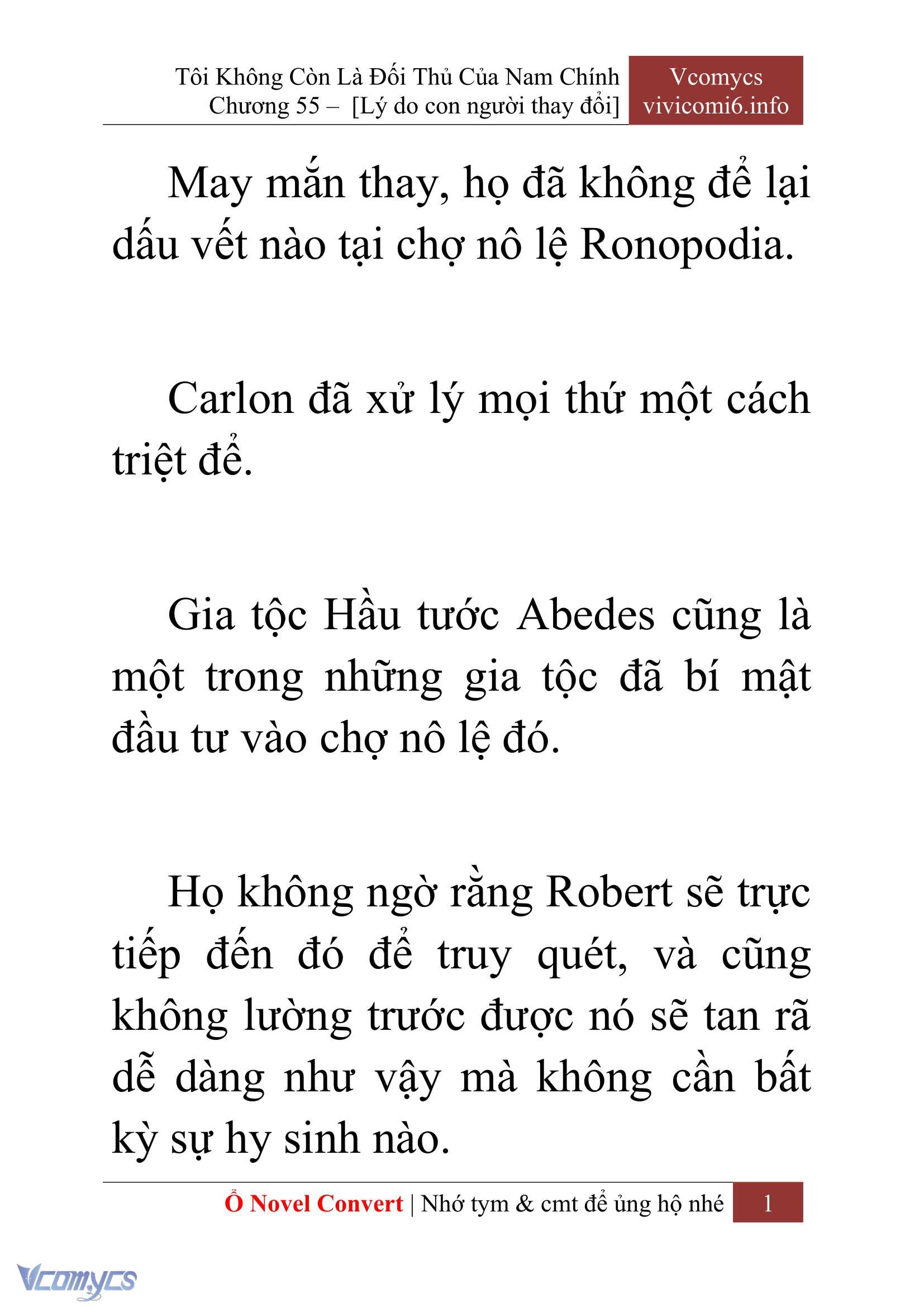 [Novel] Tôi Không Còn Là Đối Thủ Của Nam Chính Chapter  55 - 3