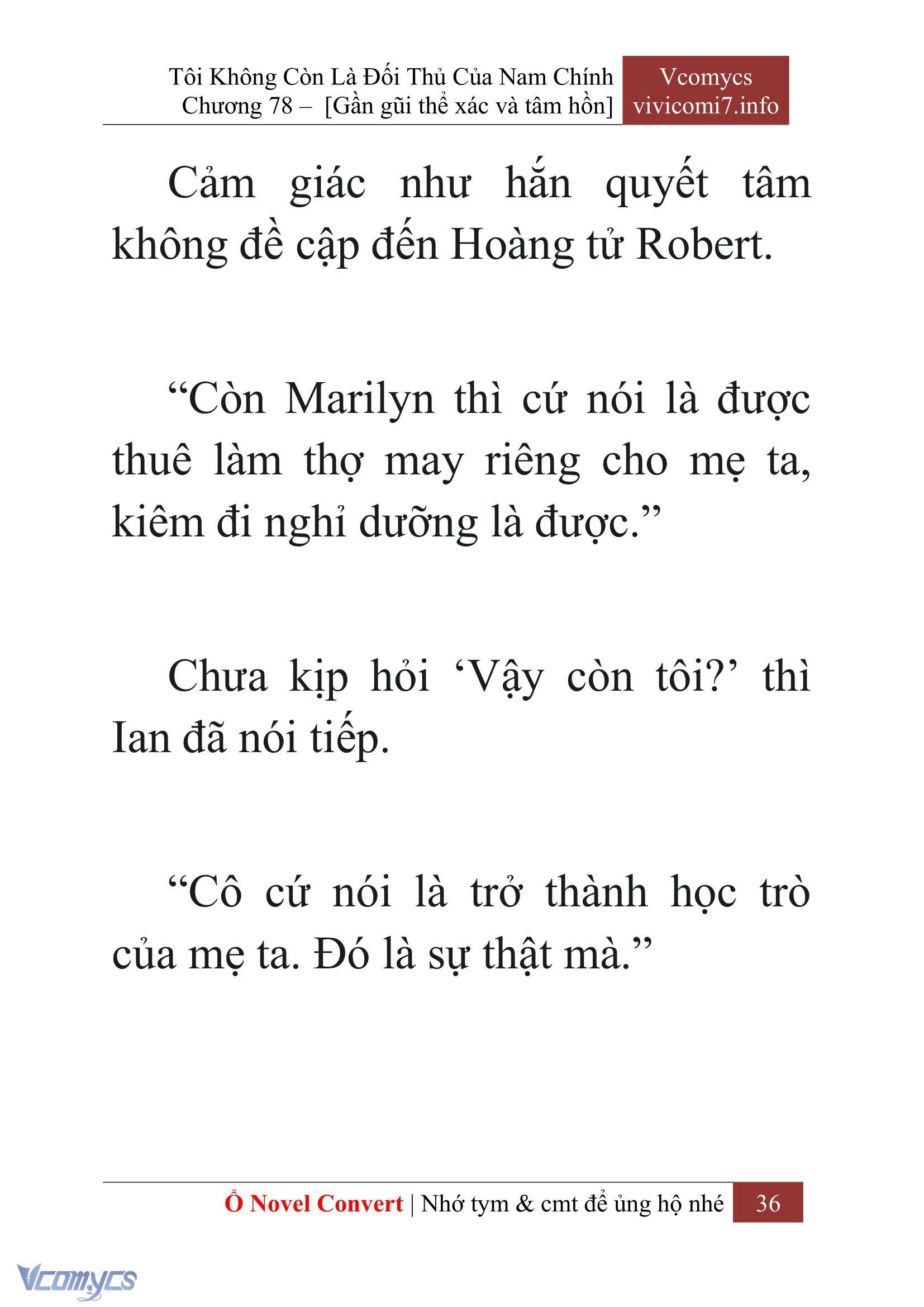 [Novel] Tôi Không Còn Là Đối Thủ Của Nam Chính Chapter  78 - 38
