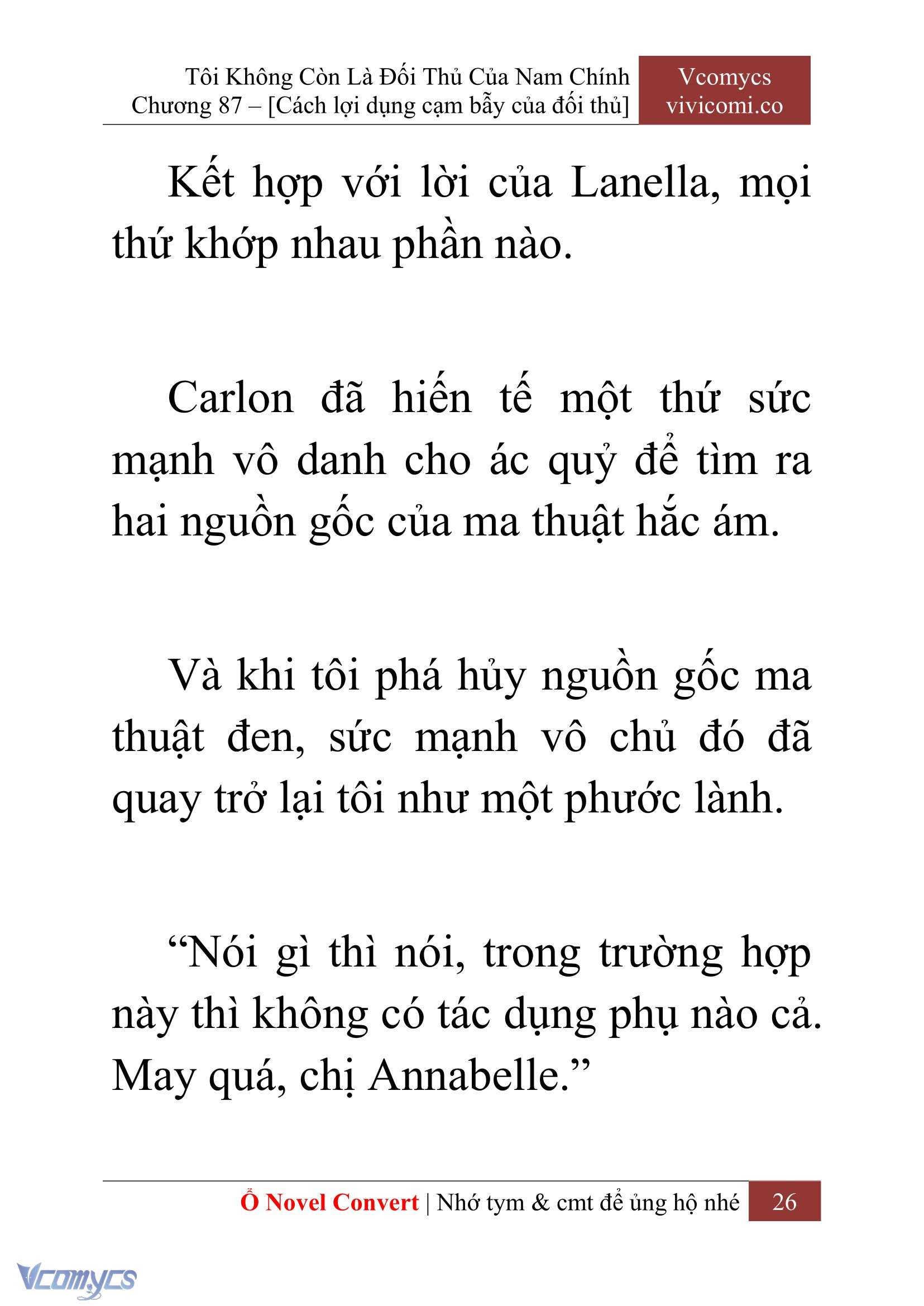 [Novel] Tôi Không Còn Là Đối Thủ Của Nam Chính Chapter  87 - 28
