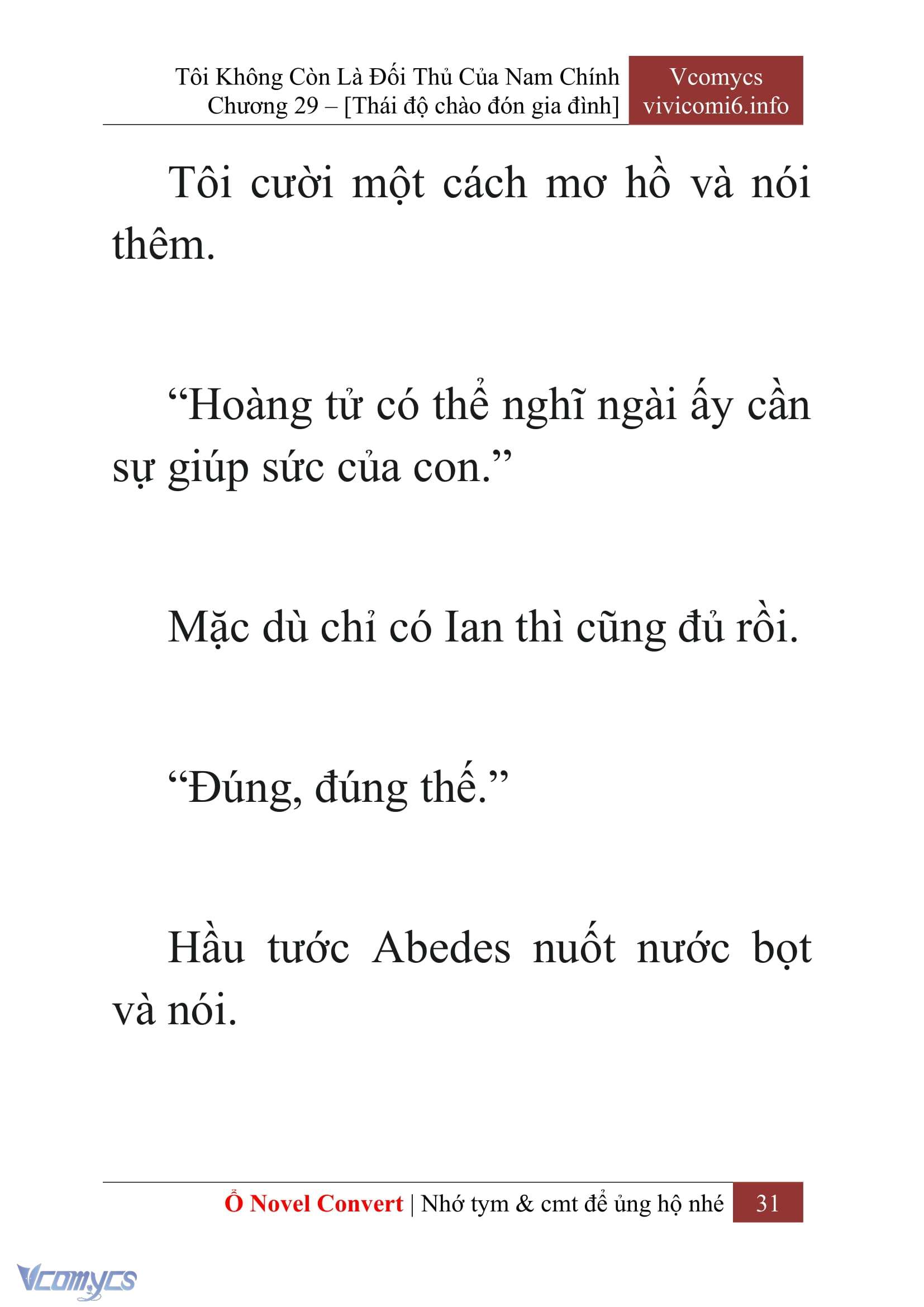 [Novel] Tôi Không Còn Là Đối Thủ Của Nam Chính Chapter  29 - 33