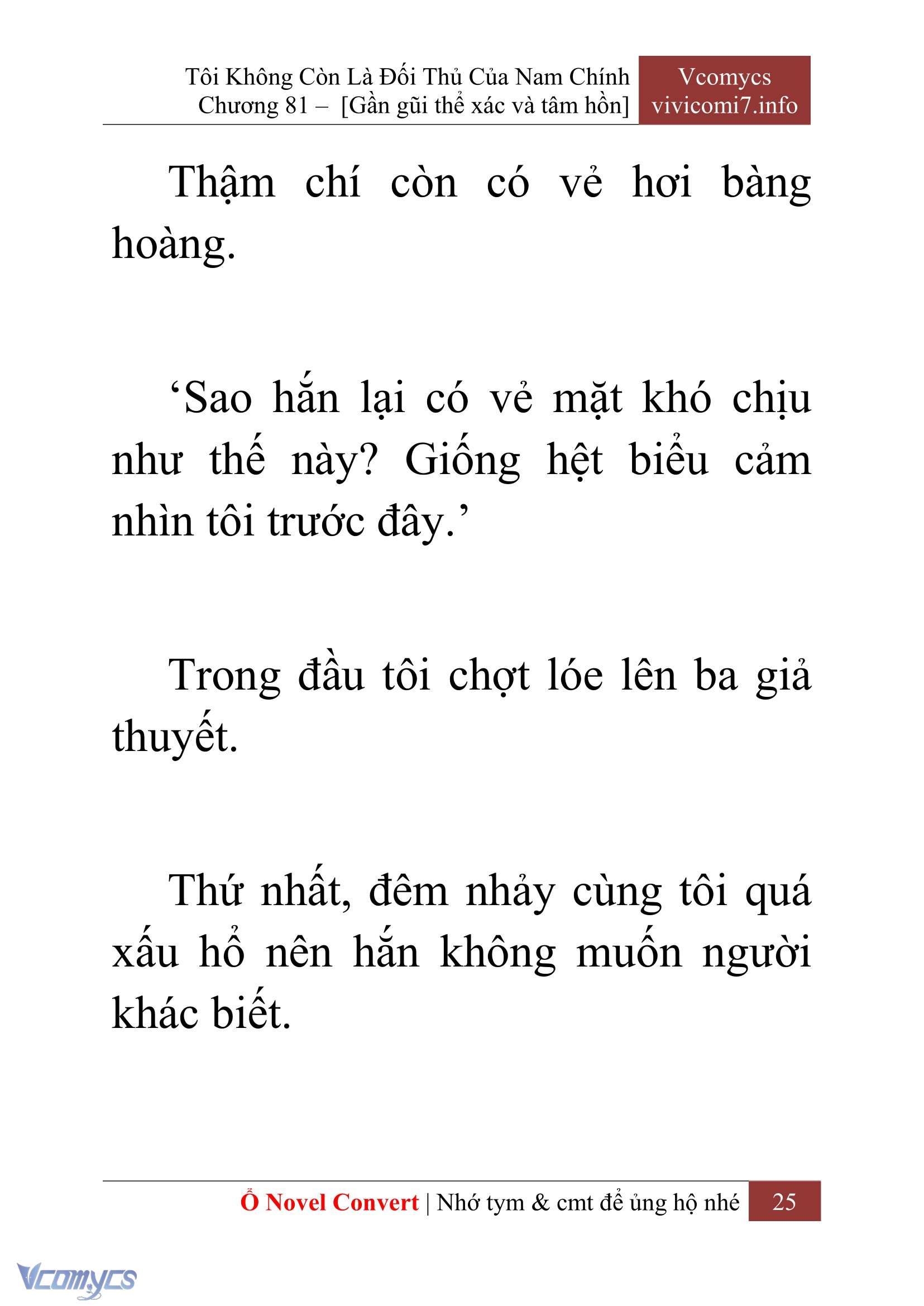 [Novel] Tôi Không Còn Là Đối Thủ Của Nam Chính Chapter  81 - 27