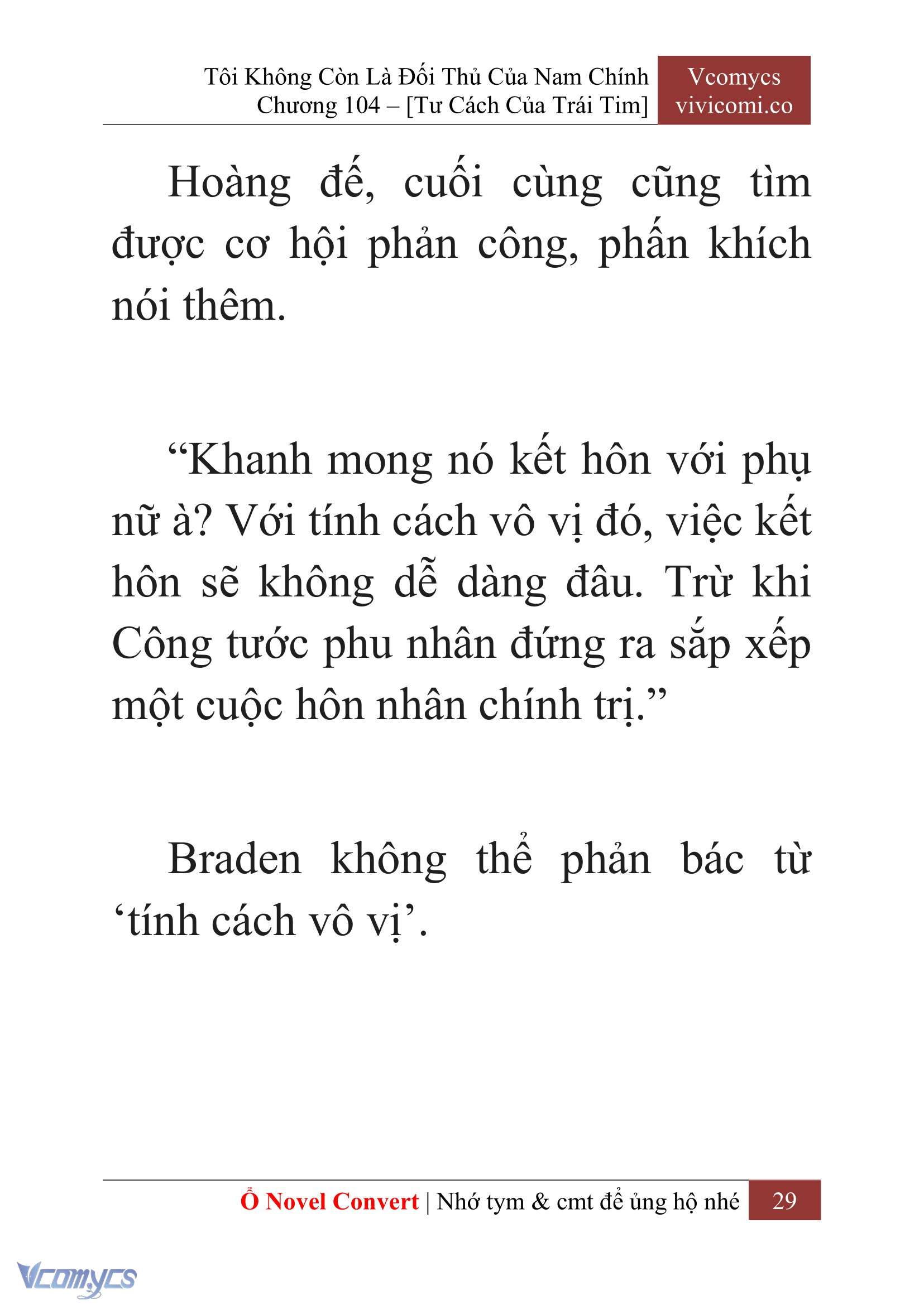 [Novel] Tôi Không Còn Là Đối Thủ Của Nam Chính Chapter  104 - 31