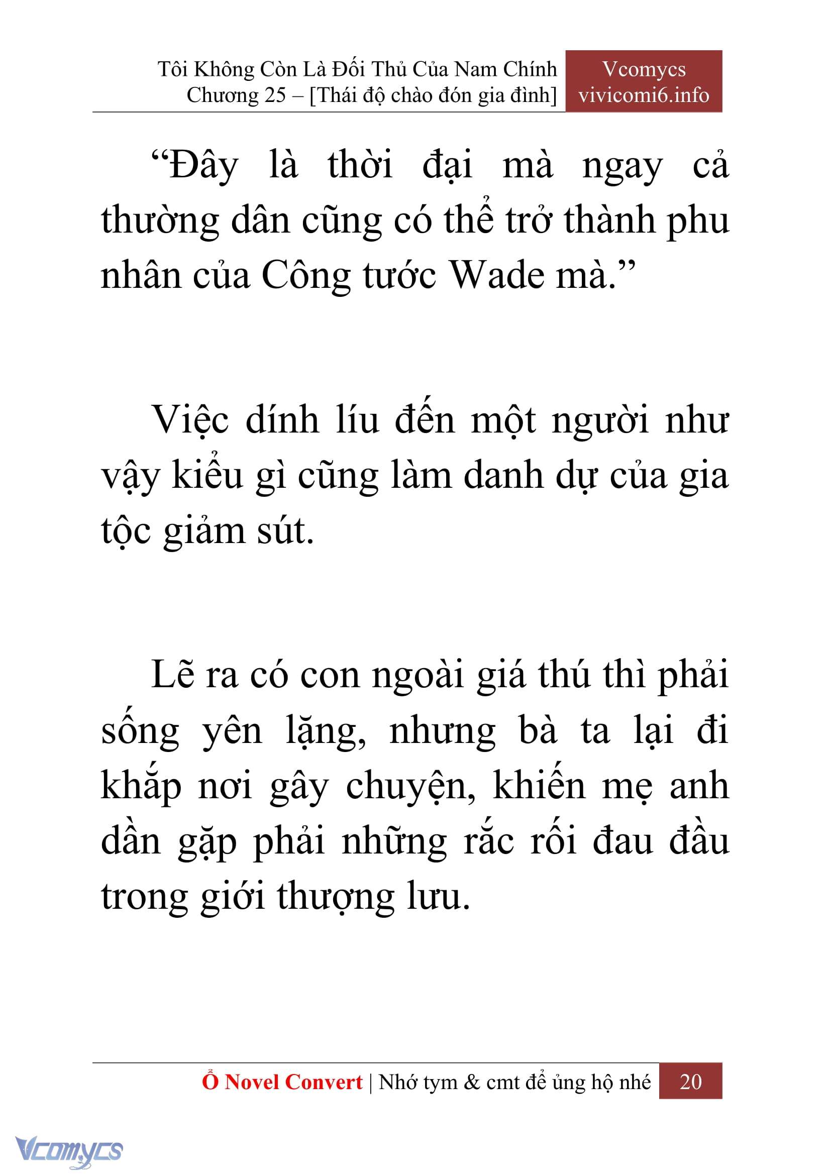 [Novel] Tôi Không Còn Là Đối Thủ Của Nam Chính Chapter  25 - 22