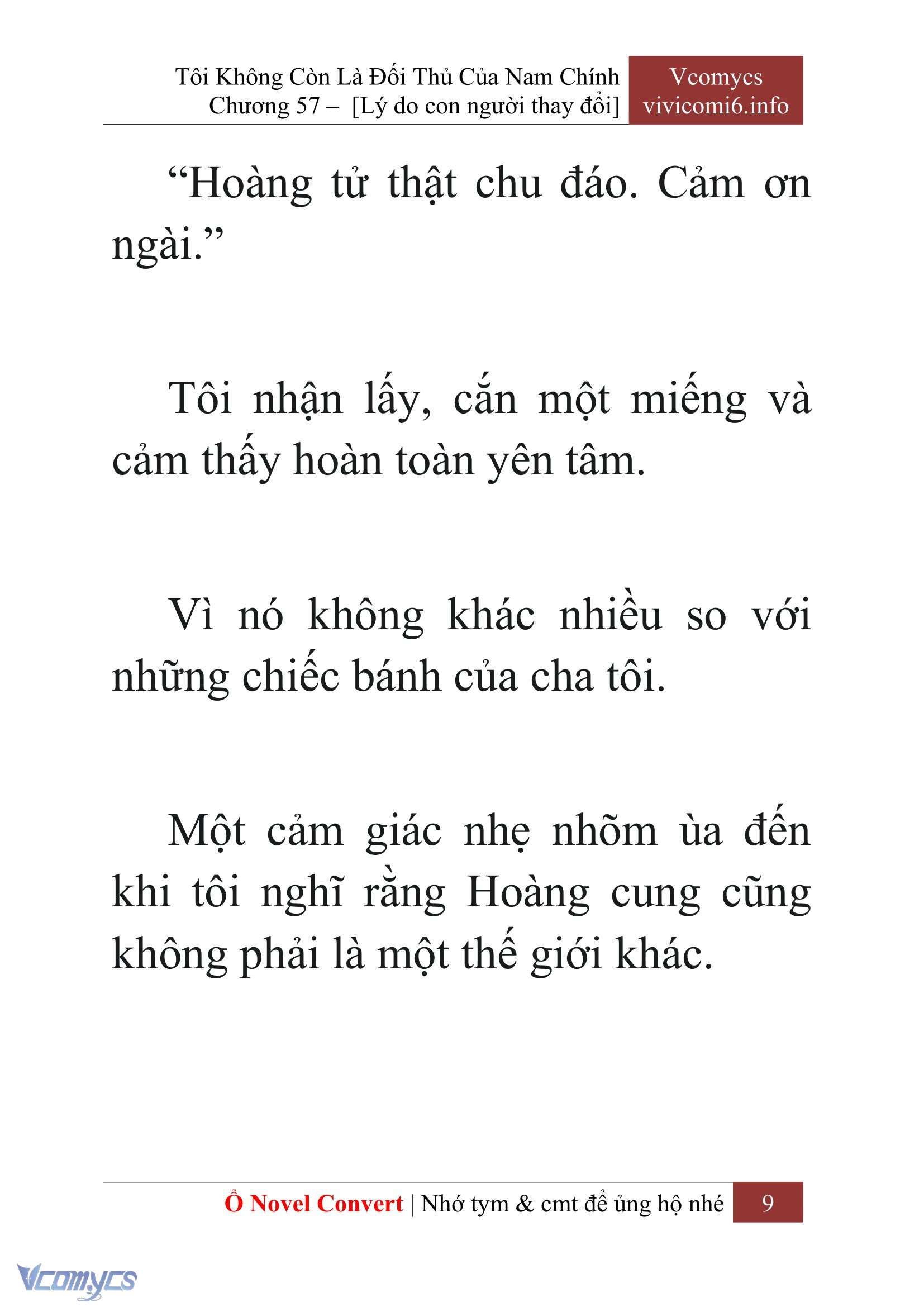 [Novel] Tôi Không Còn Là Đối Thủ Của Nam Chính Chapter  57 - 11