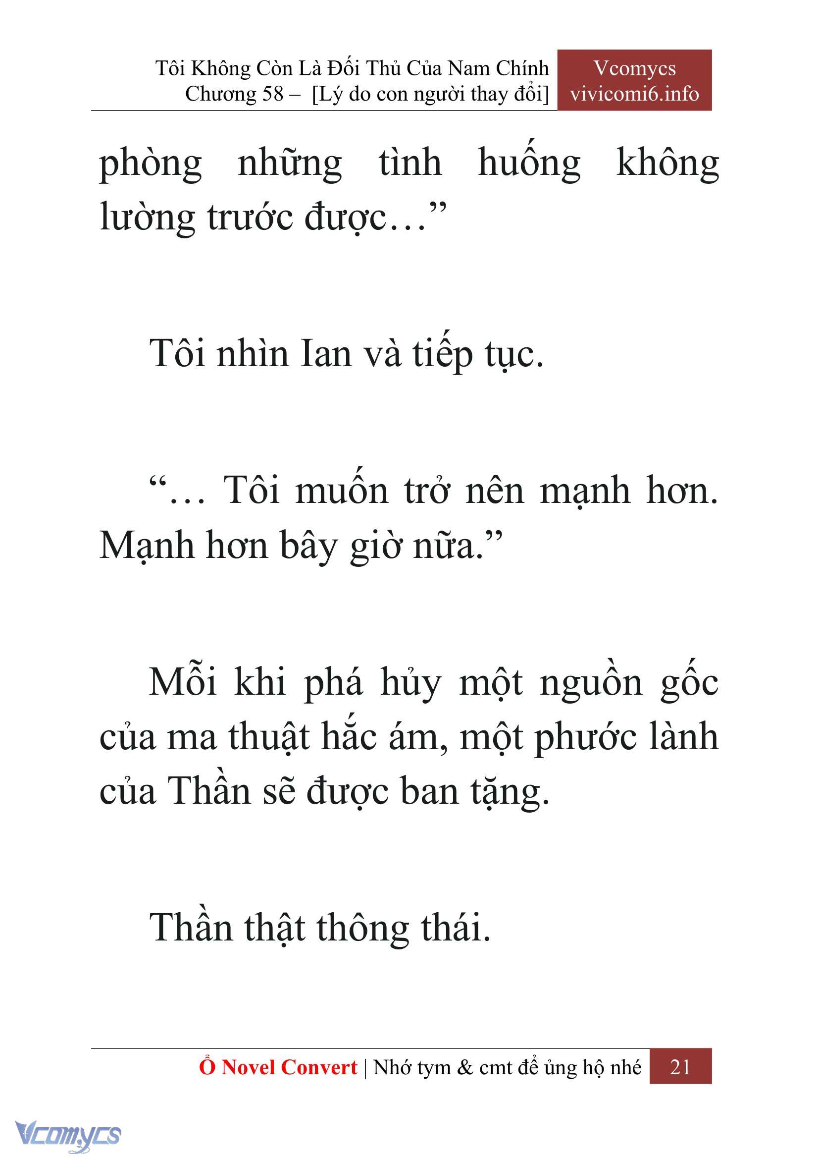 [Novel] Tôi Không Còn Là Đối Thủ Của Nam Chính Chapter  58 - 23