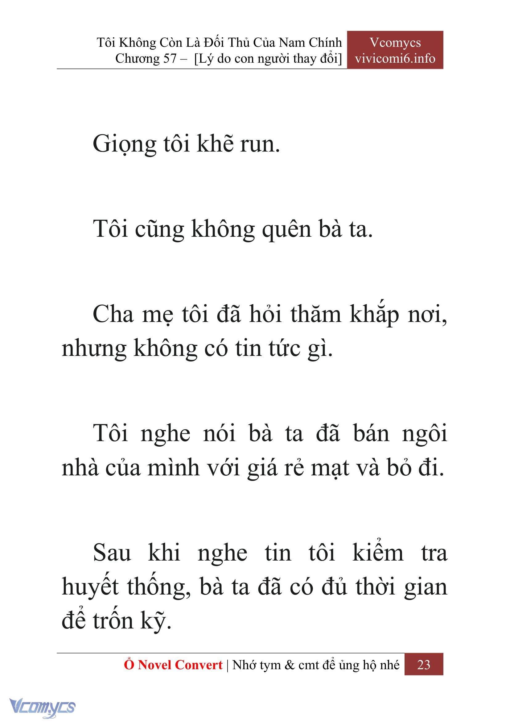 [Novel] Tôi Không Còn Là Đối Thủ Của Nam Chính Chapter  57 - 25