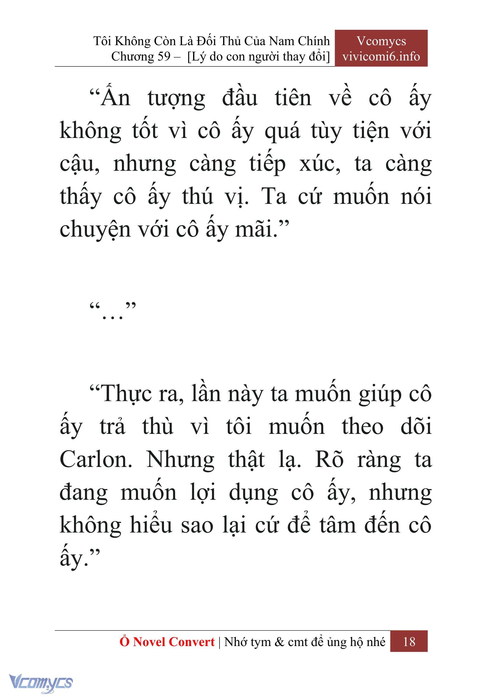 [Novel] Tôi Không Còn Là Đối Thủ Của Nam Chính Chapter  59 - 20