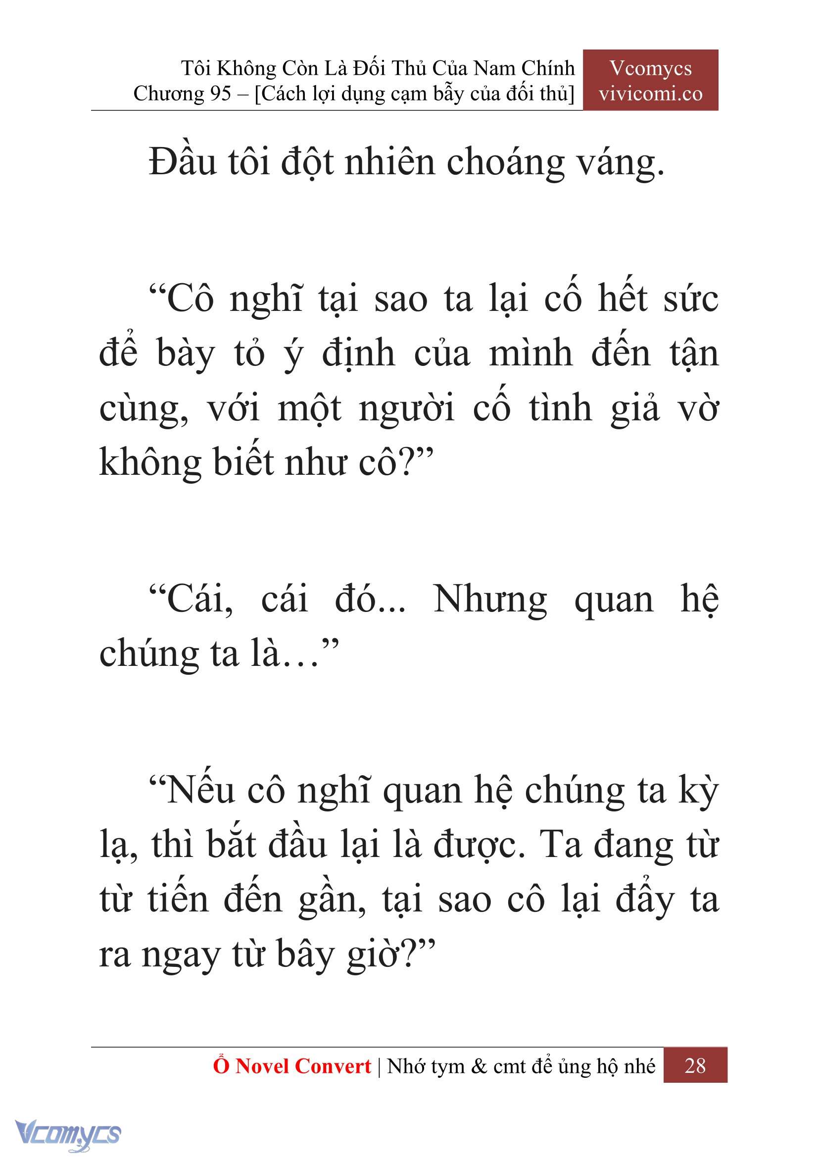 [Novel] Tôi Không Còn Là Đối Thủ Của Nam Chính Chapter  95 - 30