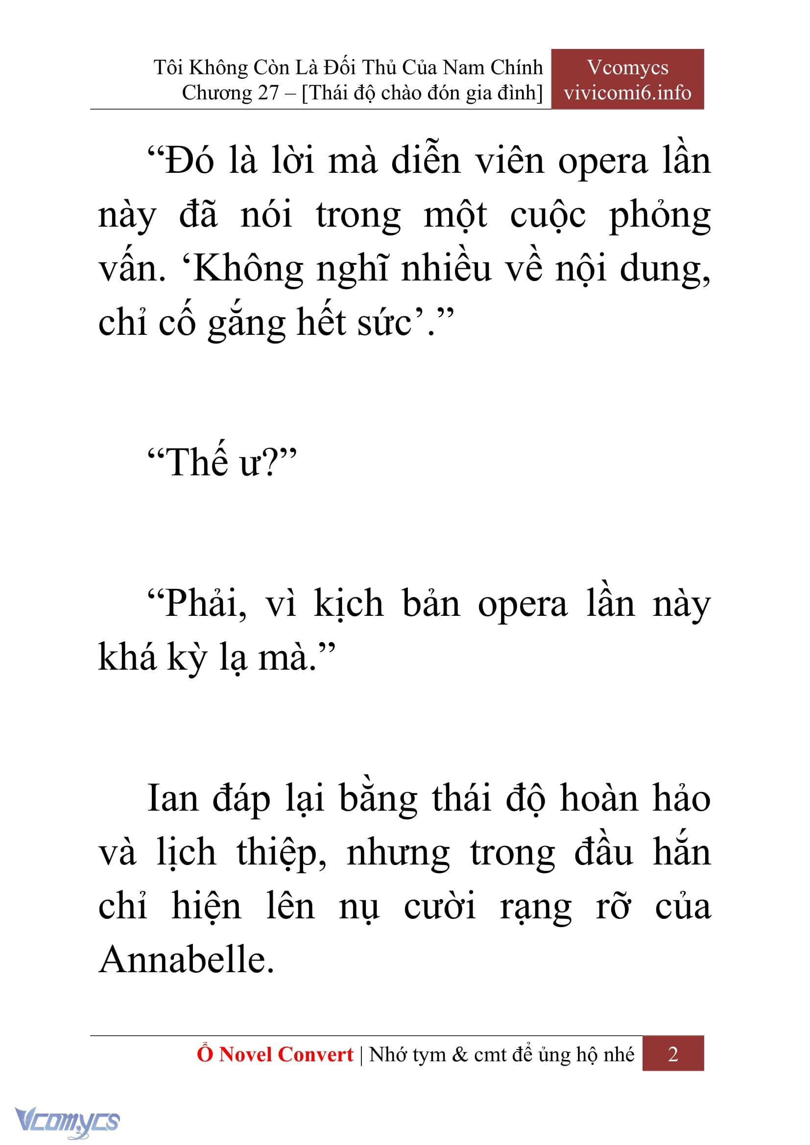 [Novel] Tôi Không Còn Là Đối Thủ Của Nam Chính Chapter  27 - 4