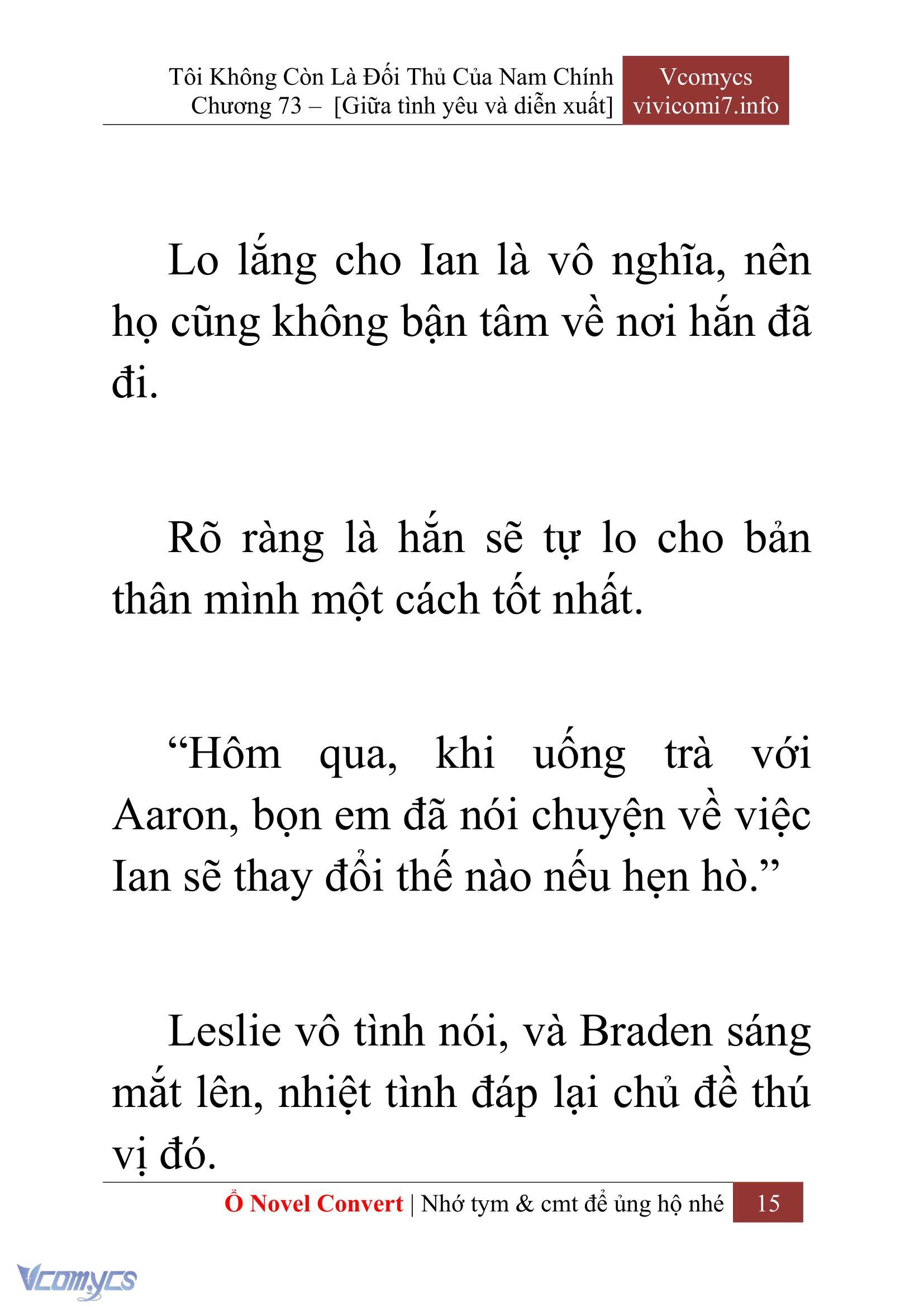 [Novel] Tôi Không Còn Là Đối Thủ Của Nam Chính Chapter  73 - 17
