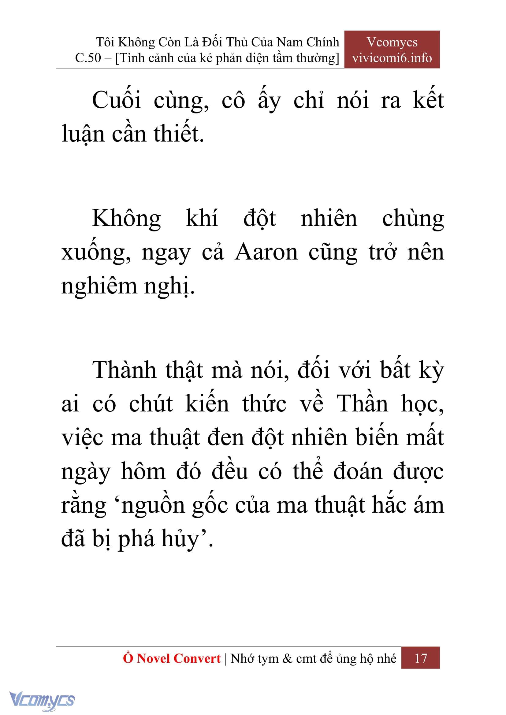 [Novel] Tôi Không Còn Là Đối Thủ Của Nam Chính Chapter  50 - 19