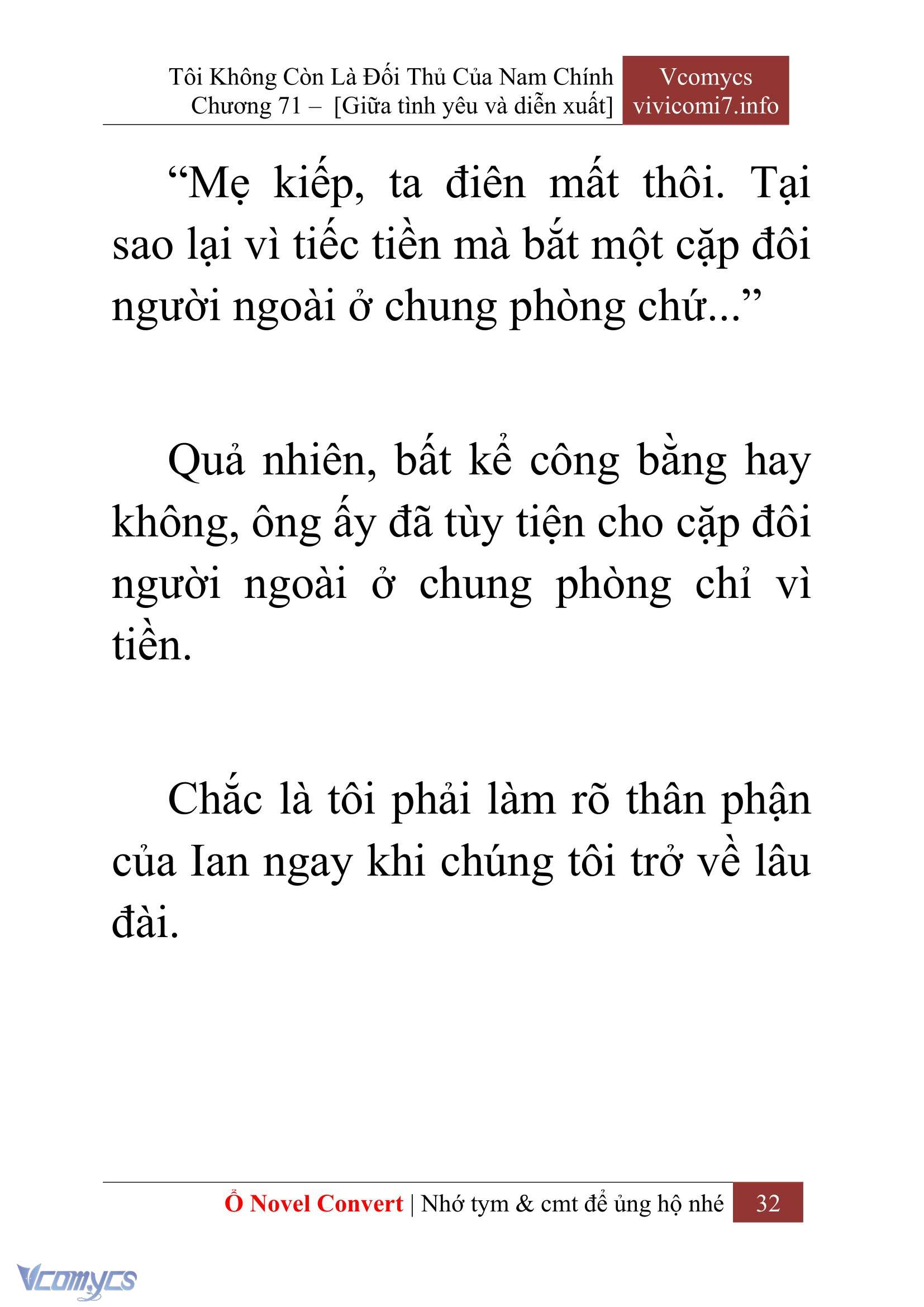 [Novel] Tôi Không Còn Là Đối Thủ Của Nam Chính Chapter  71 - 34