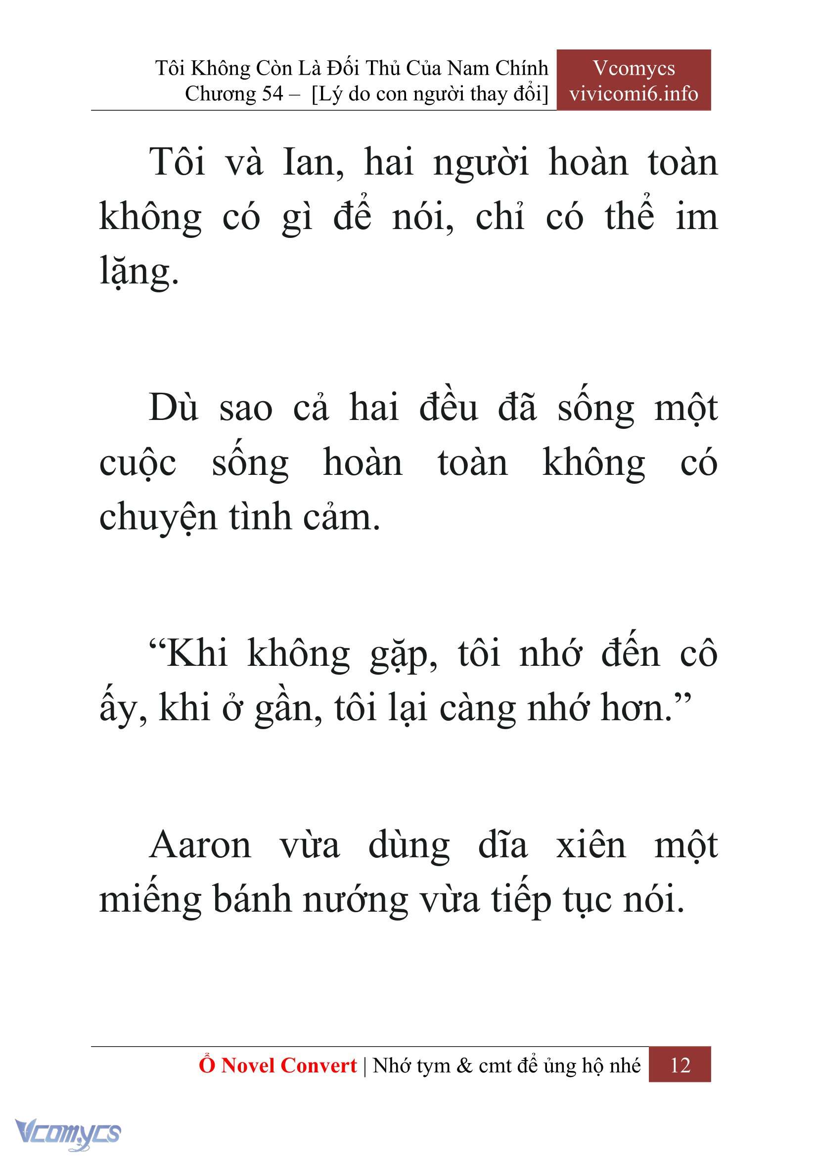 [Novel] Tôi Không Còn Là Đối Thủ Của Nam Chính Chapter  54 - 14