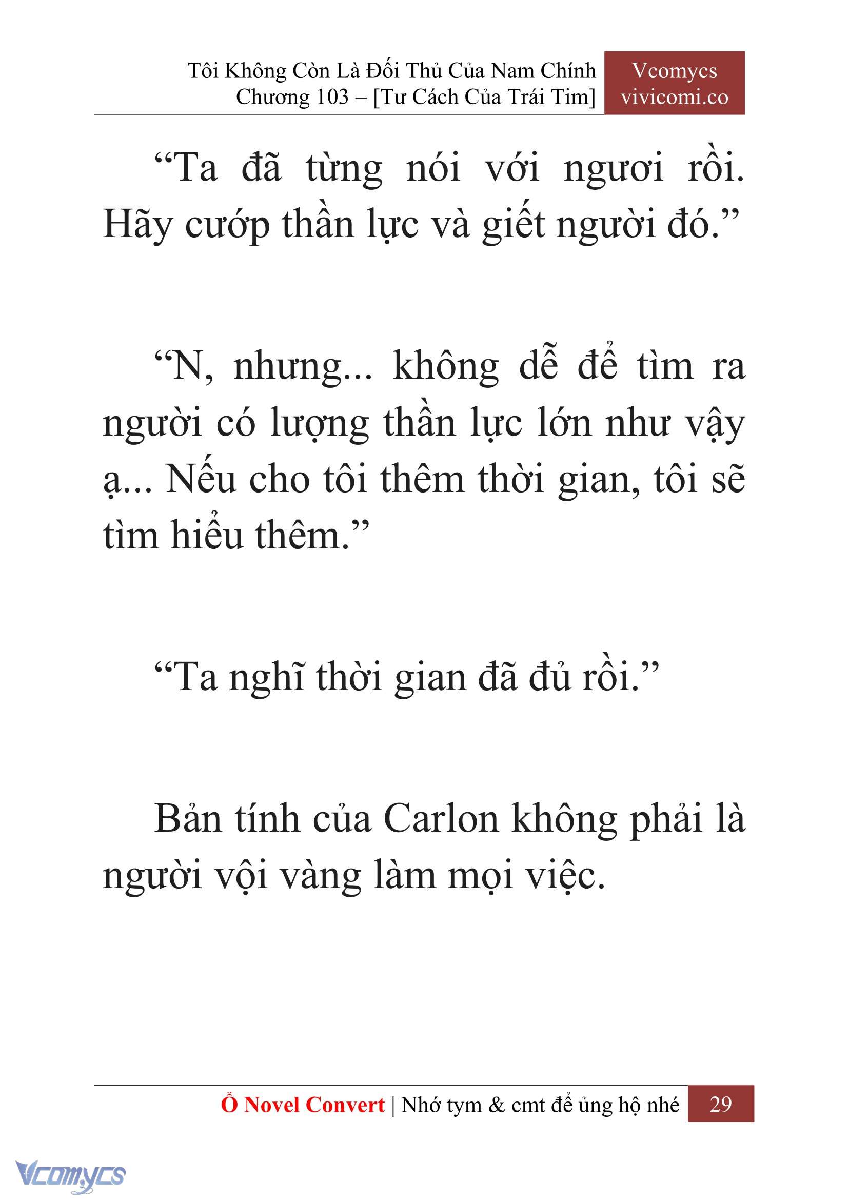 [Novel] Tôi Không Còn Là Đối Thủ Của Nam Chính Chapter  103 - 31