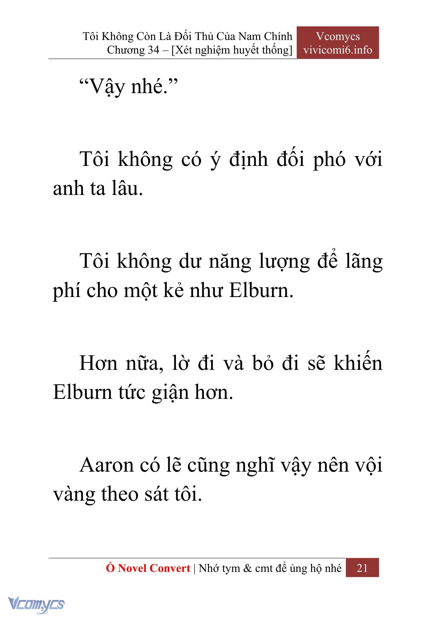 [Novel] Tôi Không Còn Là Đối Thủ Của Nam Chính Chapter  34 - 23