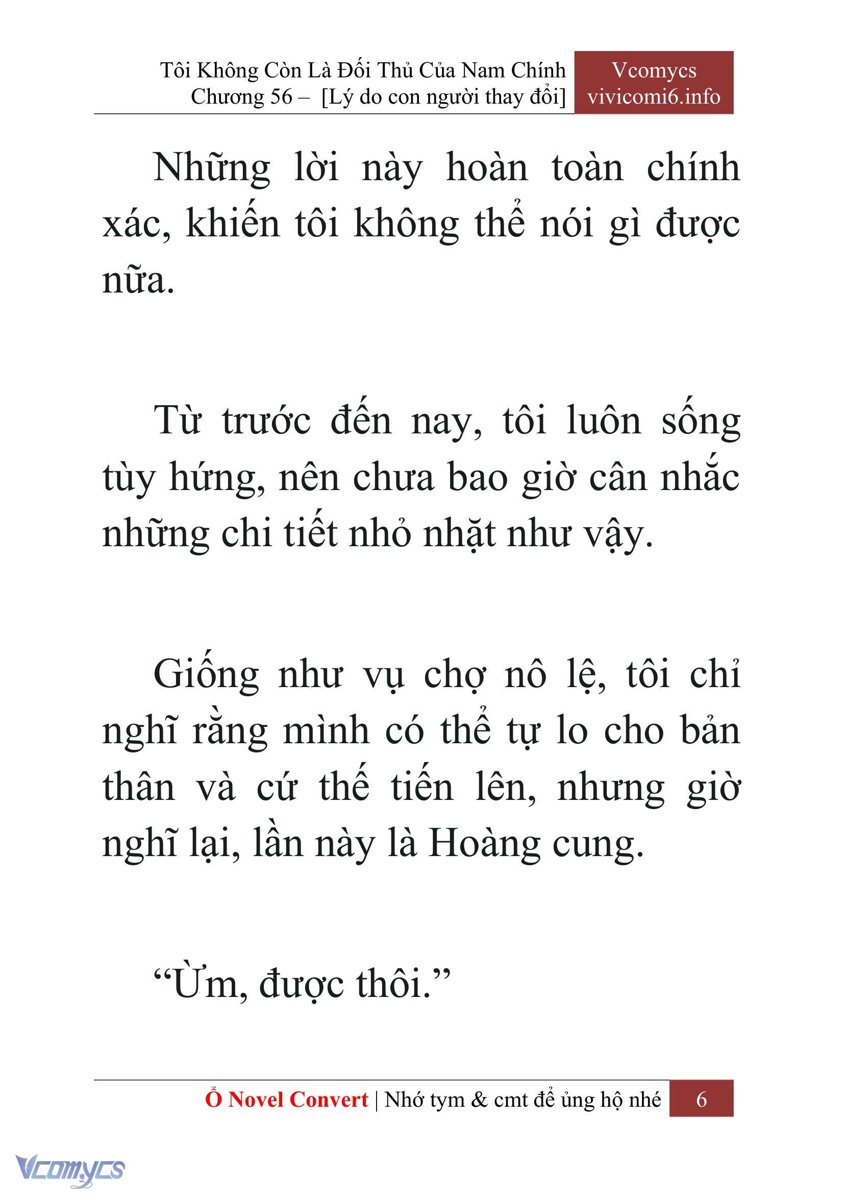 [Novel] Tôi Không Còn Là Đối Thủ Của Nam Chính Chapter  56 - 8