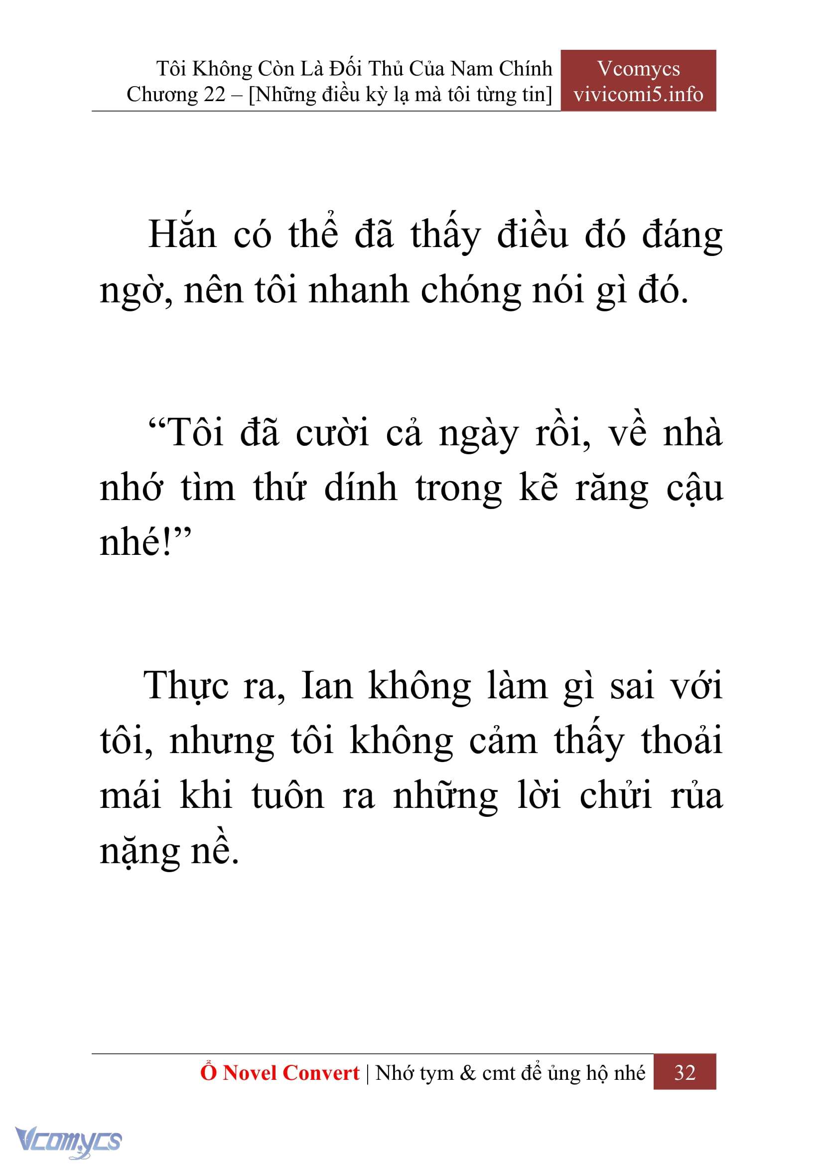 [Novel] Tôi Không Còn Là Đối Thủ Của Nam Chính Chapter  22 - 34