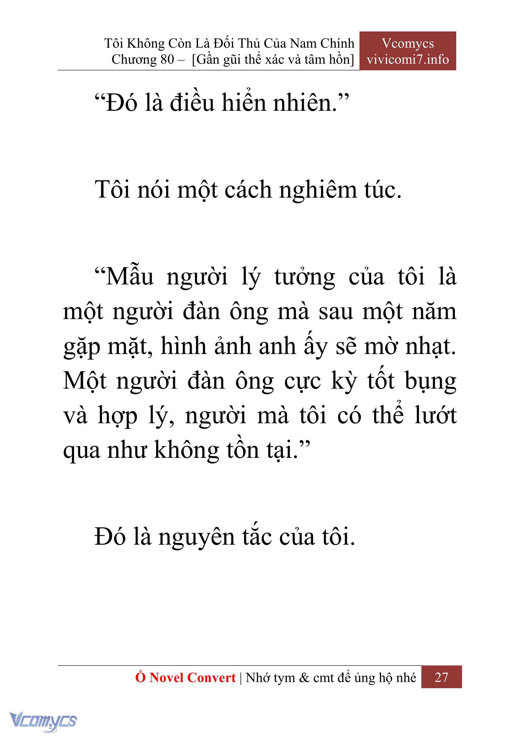 [Novel] Tôi Không Còn Là Đối Thủ Của Nam Chính Chapter  80 - 29